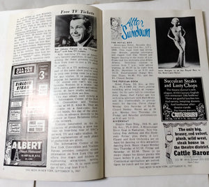 This Week In New York Sept 16-25 1967 Guide Restaurants Nightlife Broadway - TulipStuff