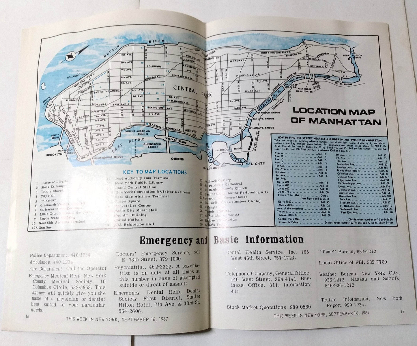 This Week In New York Sept 16-25 1967 Guide Restaurants Nightlife Broadway - TulipStuff