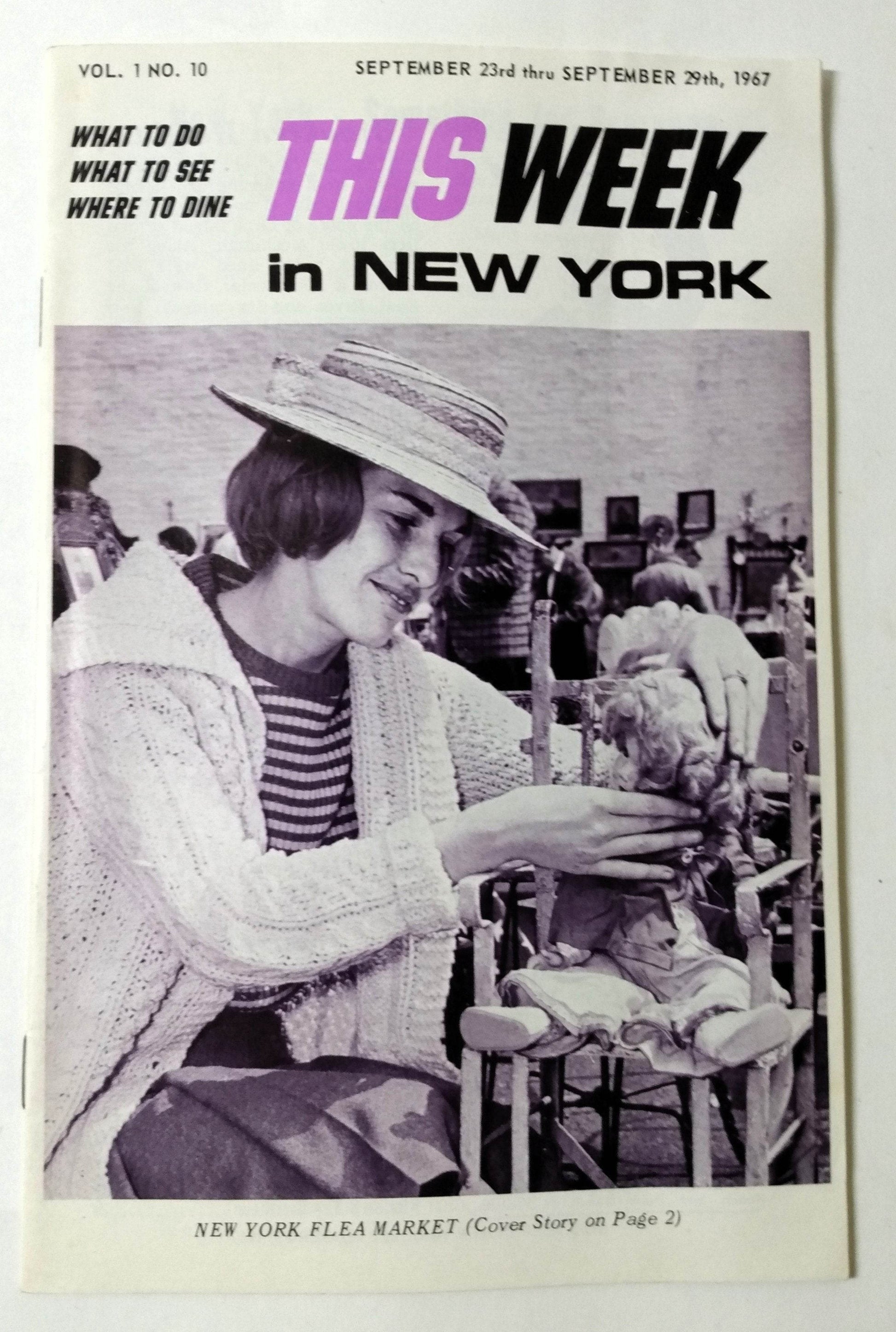 This Week In New York Sept 23-29 1967 Guide Restaurants Nightlife Sports - TulipStuff