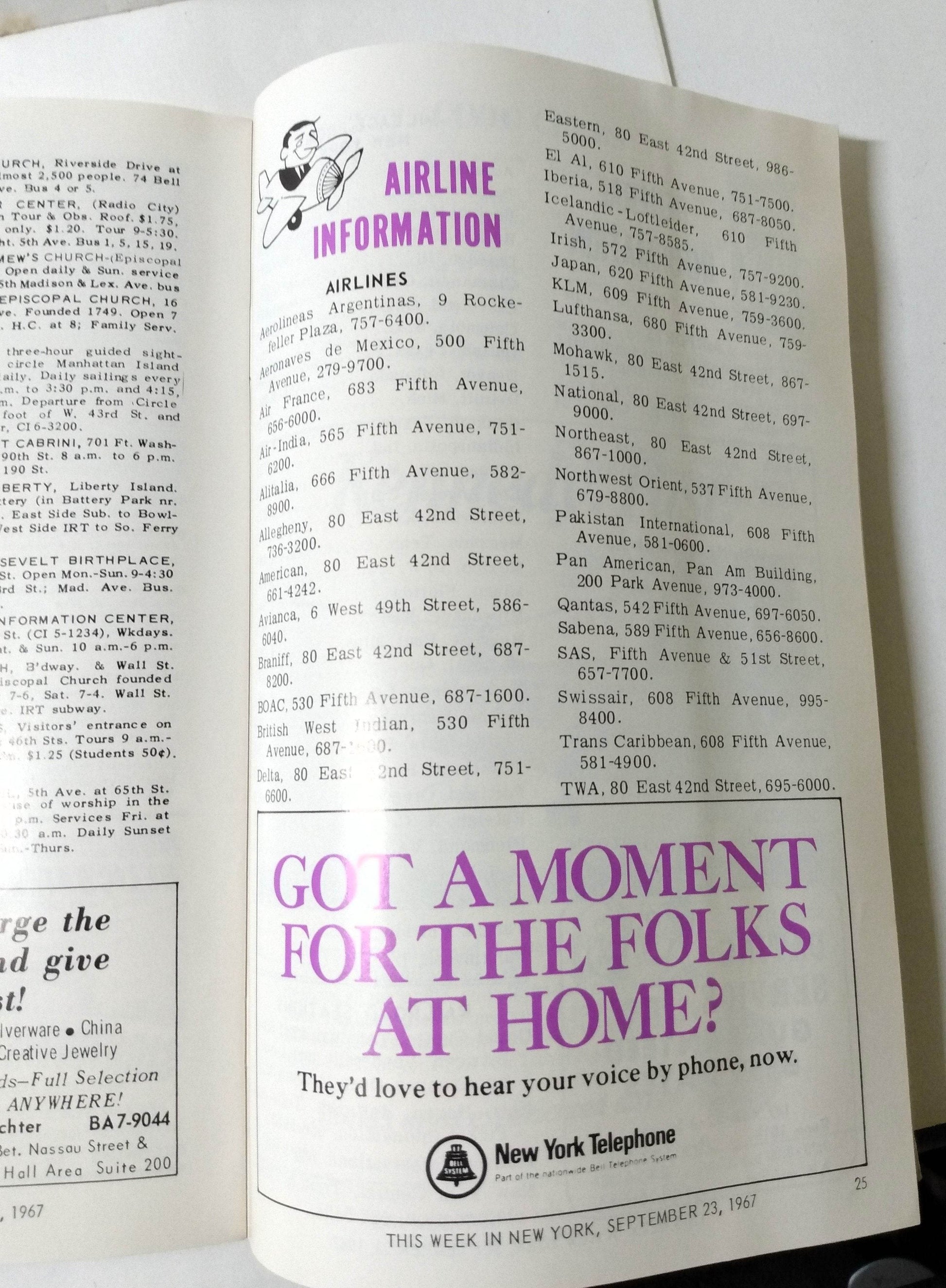 This Week In New York Sept 23-29 1967 Guide Restaurants Nightlife Sports - TulipStuff