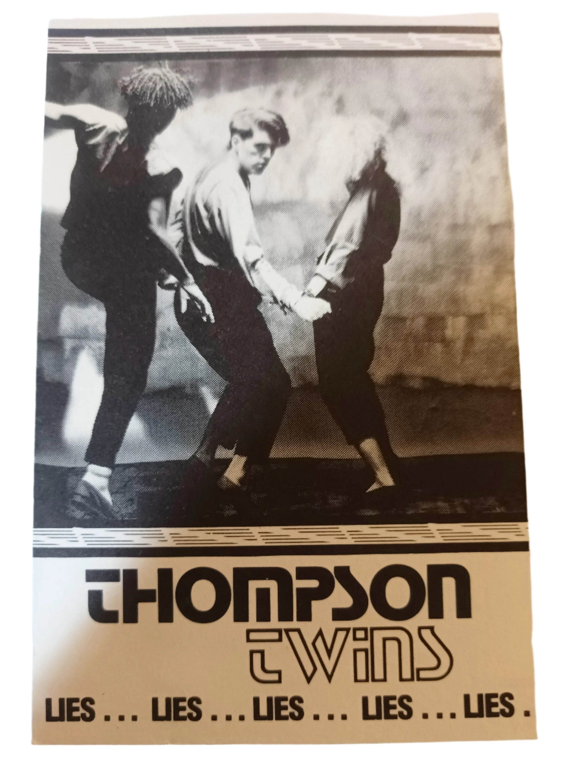 Thompson Twins Lies Contest Comp Pass Danceteria NYC November 1982 - TulipStuff