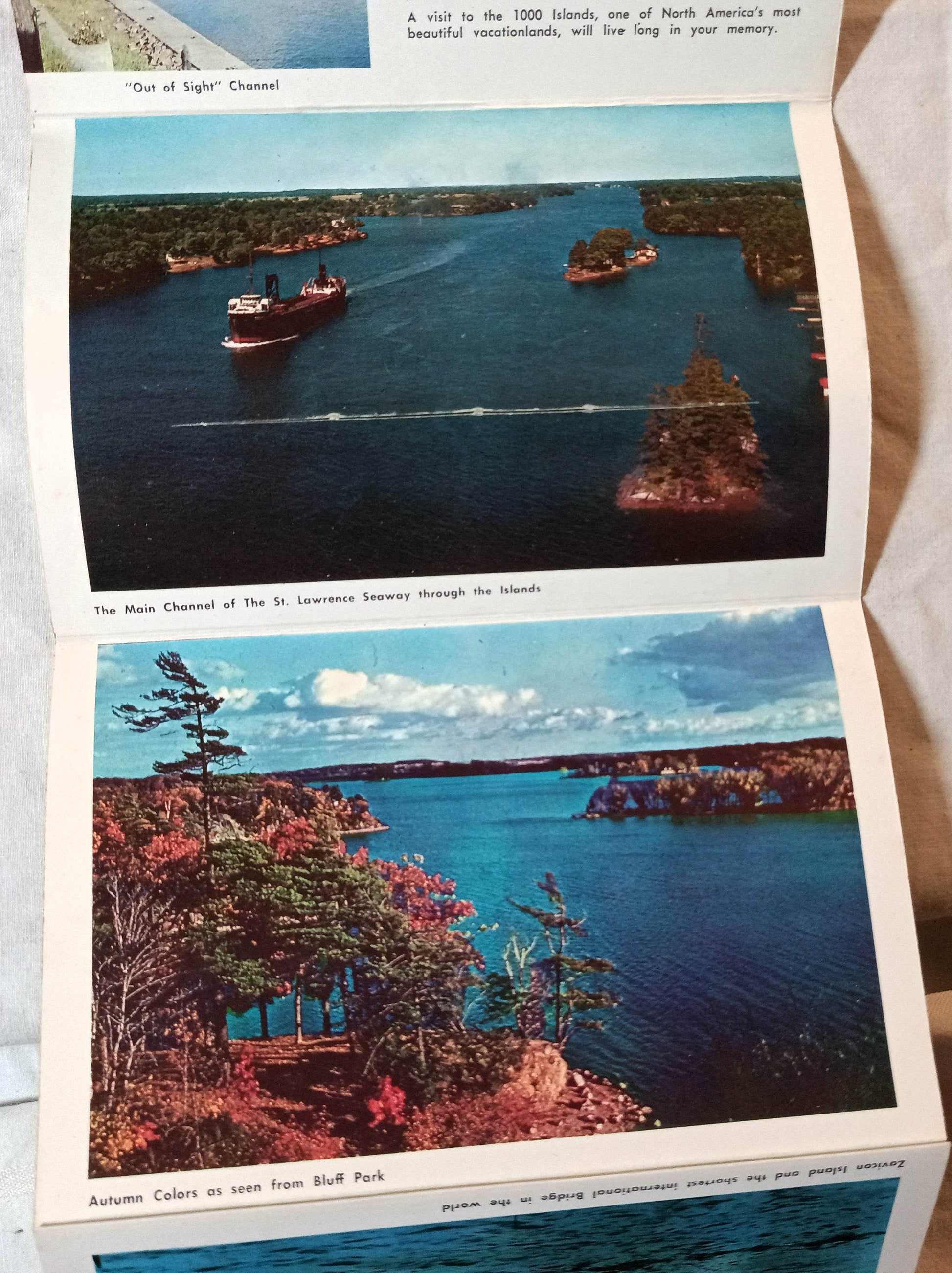 Greetings From Thousand Islands Ontario Late 1950s Postcard Booklet - TulipStuff