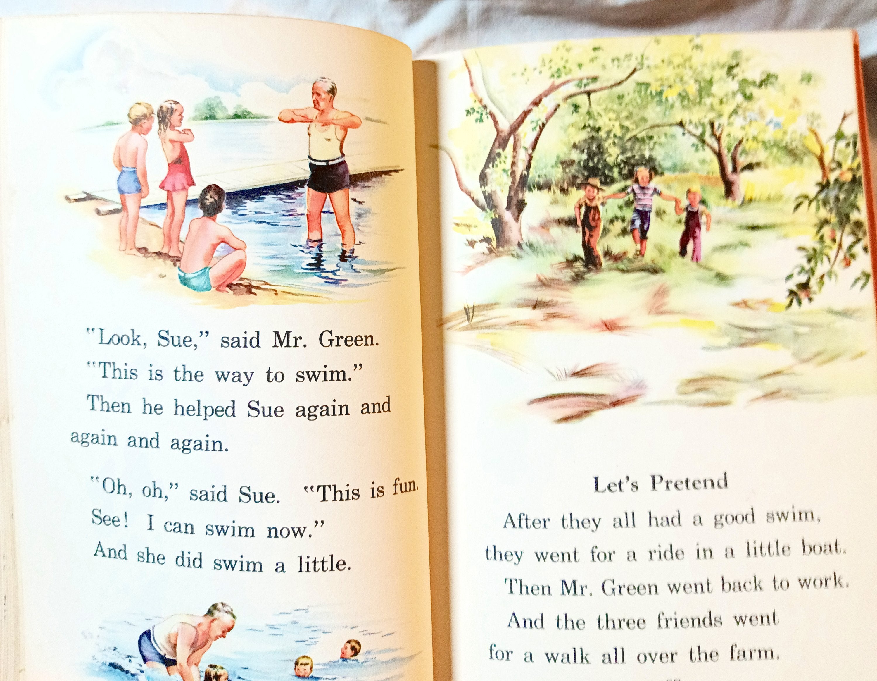 Three Friends Basic Readers Grade 2 Scott Foresman Hardcover 1948