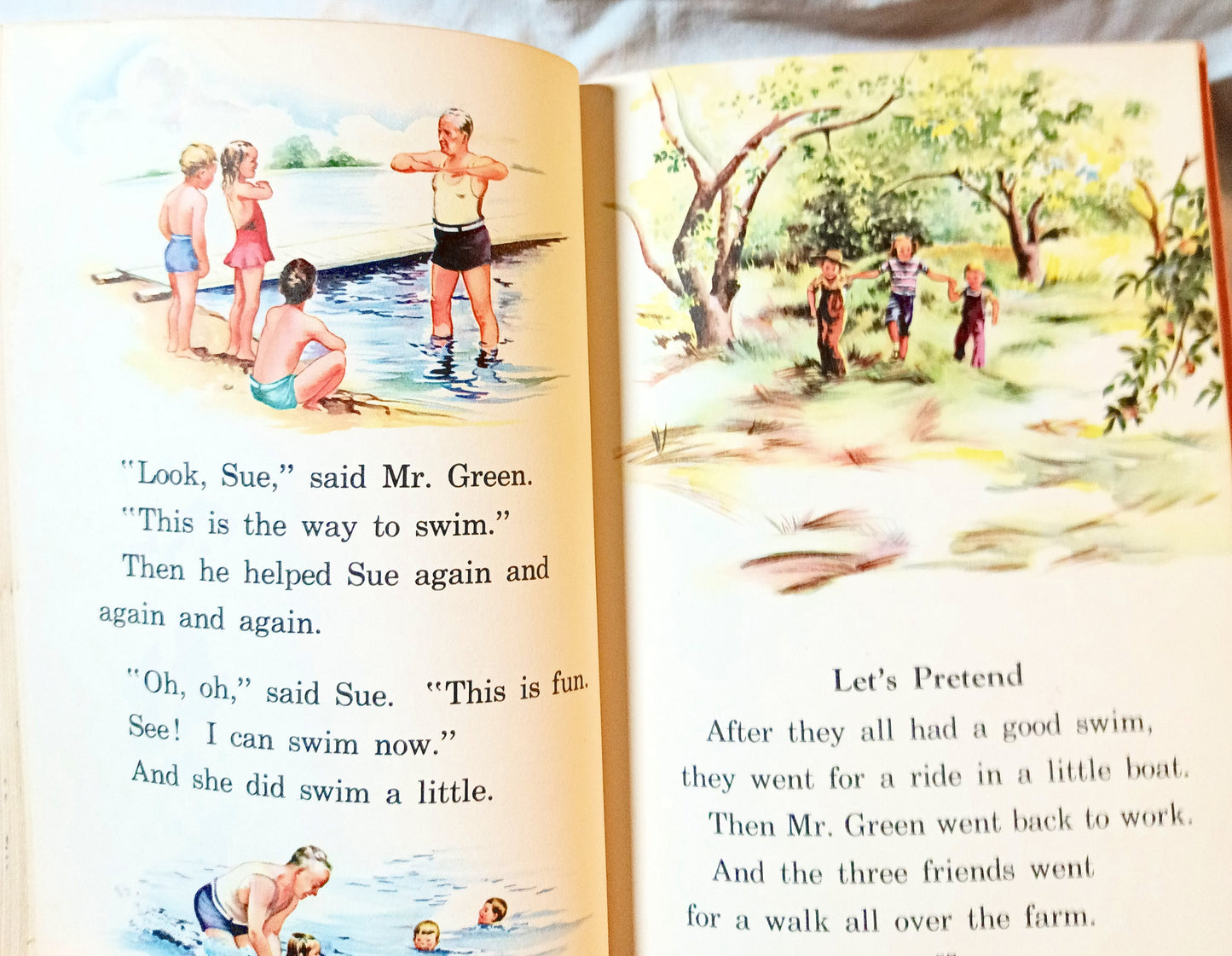 Three Friends Basic Readers Grade 2 Scott Foresman Hardcover 1948 - TulipStuff