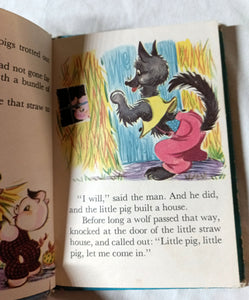 The Three Little Pigs Ruth Bendel Rand McNally Junior Elf Book 1956 - TulipStuff