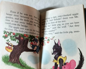 The Three Little Pigs Ruth Bendel Rand McNally Junior Elf Book 1956 - TulipStuff