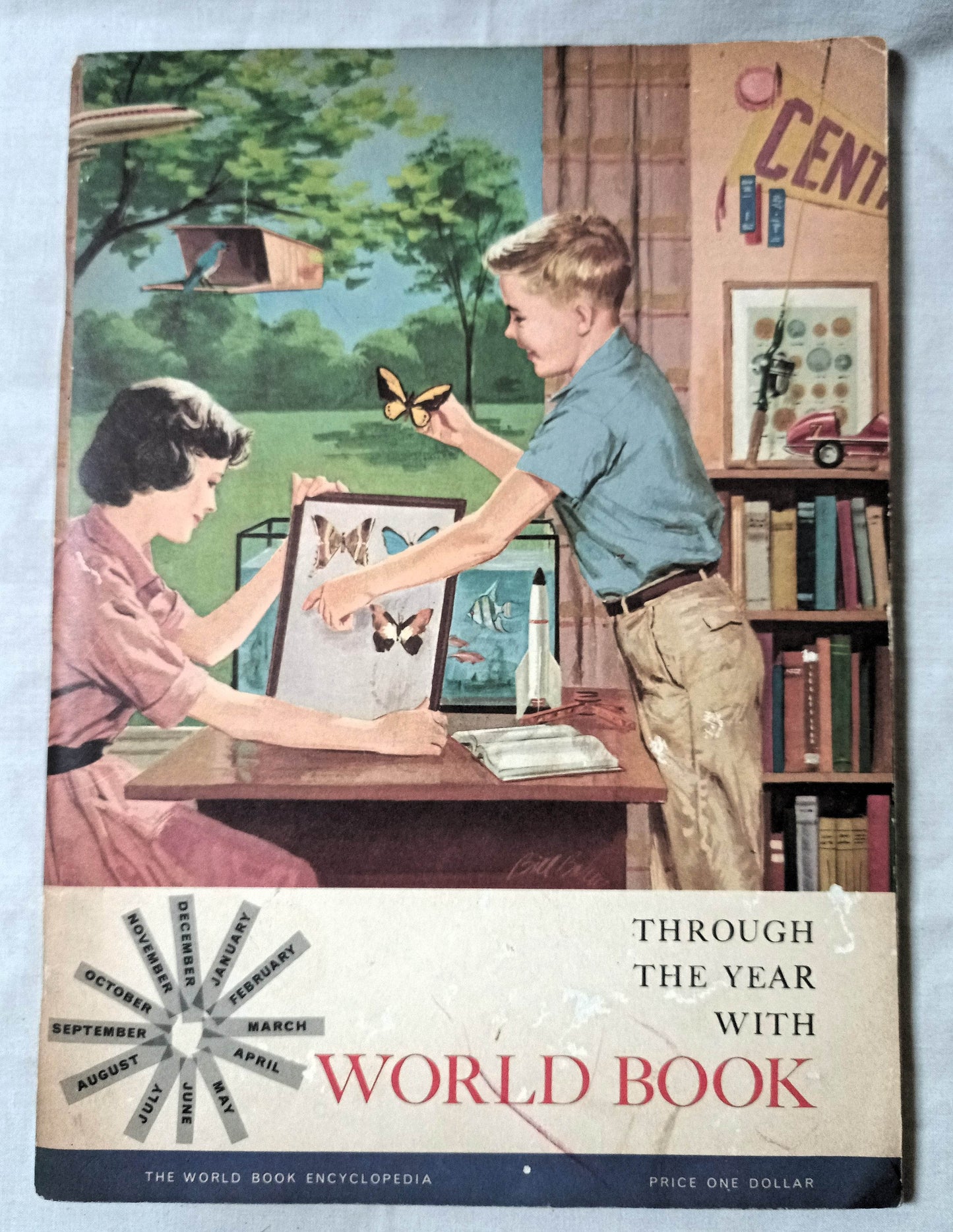 Through The Year With World Book Paperback 1960 - TulipStuff