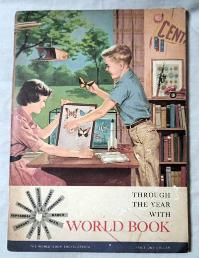 Through The Year With World Book Paperback 1960 - TulipStuff