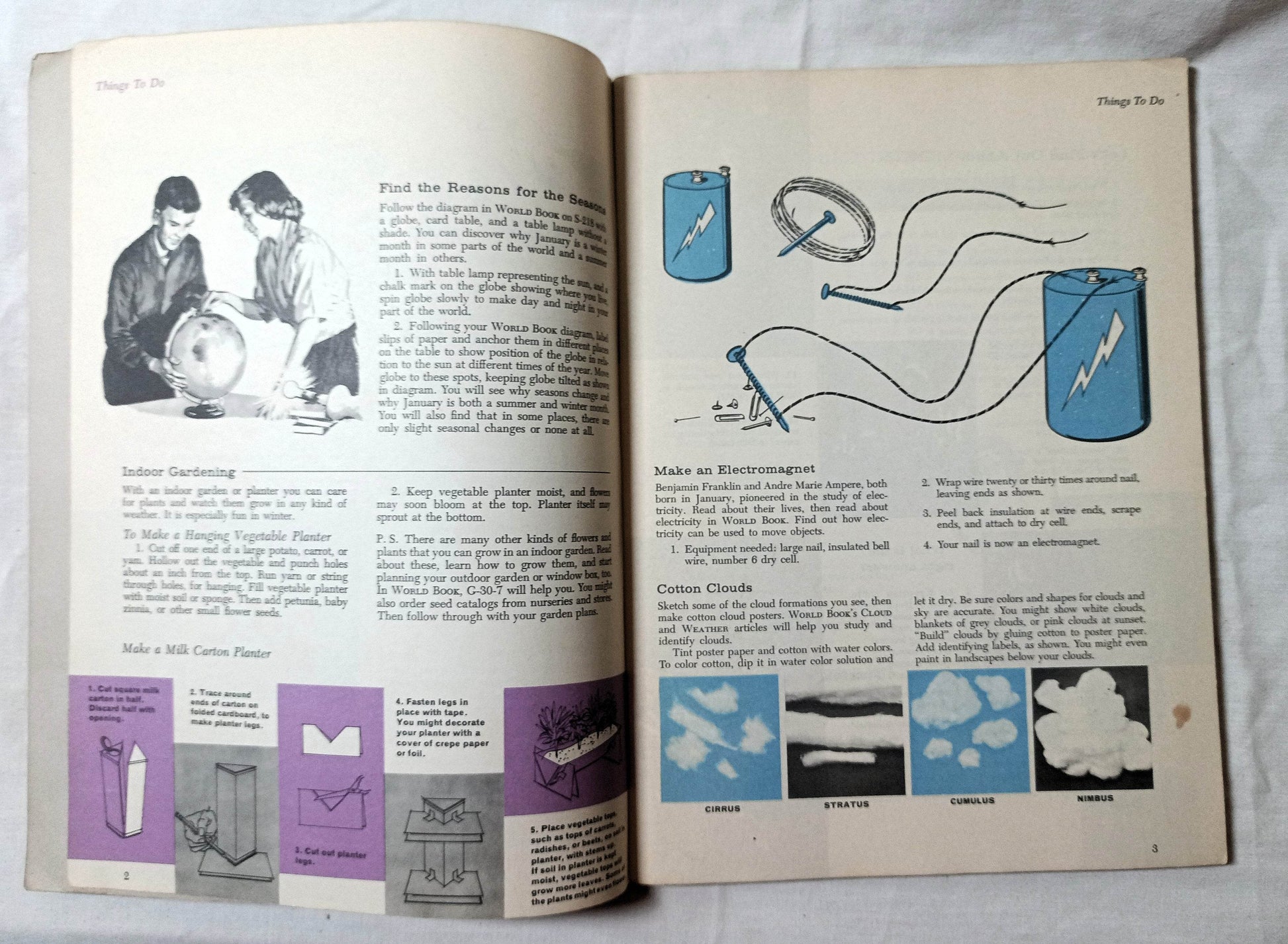 Through The Year With World Book Paperback 1960 - TulipStuff