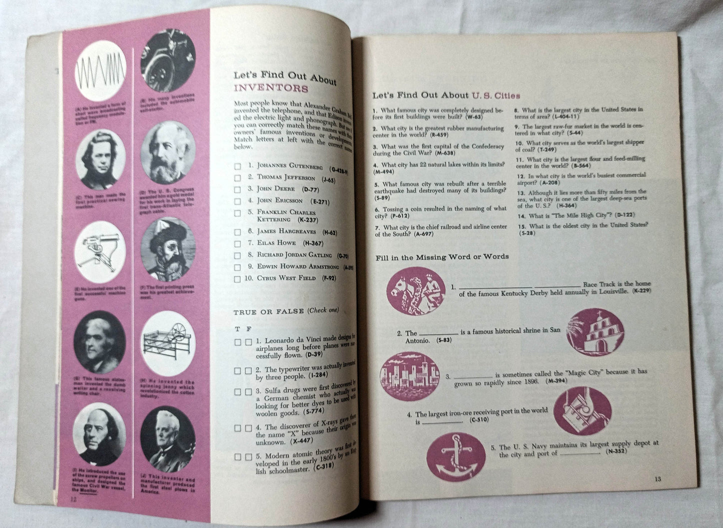 Through The Year With World Book Paperback 1960 - TulipStuff