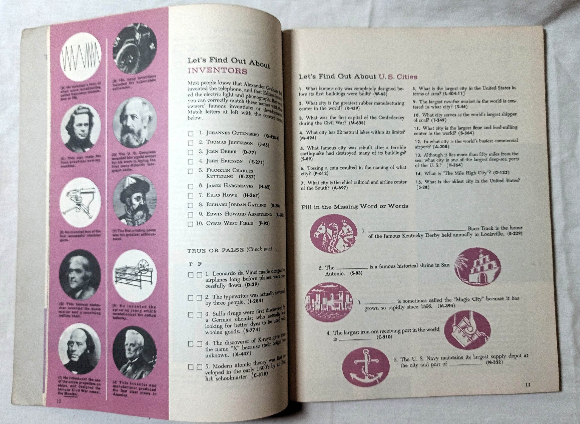 Through The Year With World Book Paperback 1960 - TulipStuff