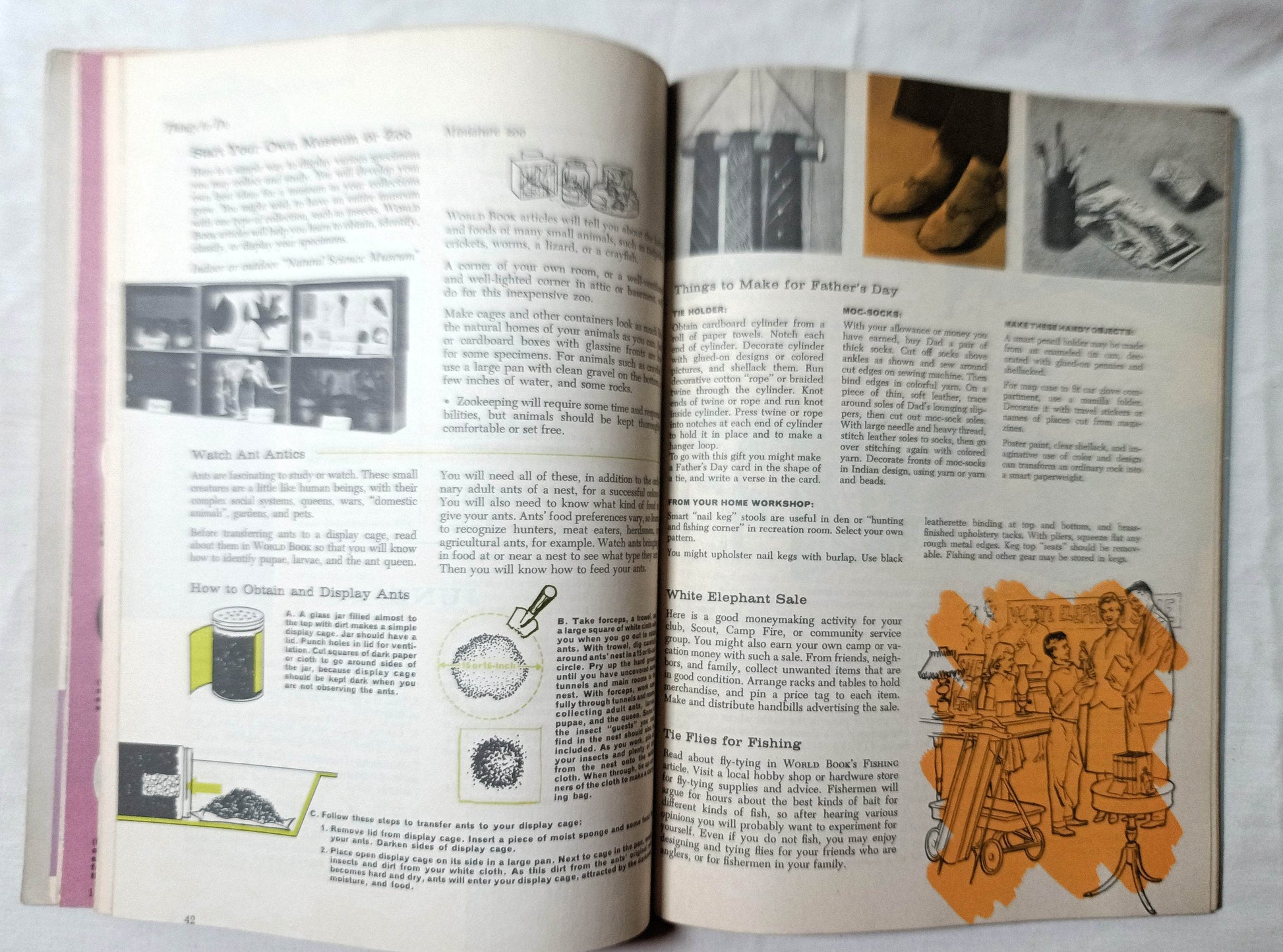 Through The Year With World Book Paperback 1960 - TulipStuff