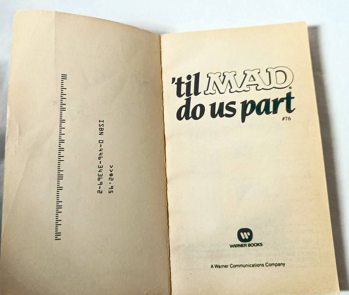 Til Mad Do Us Part #76 Warner Books First Printing October 1987 - TulipStuff