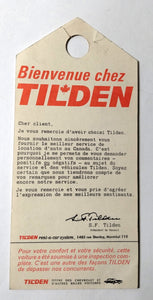 Tilden Rent-A-Car System Customer Welcome Folder Canada Late 1960's - TulipStuff