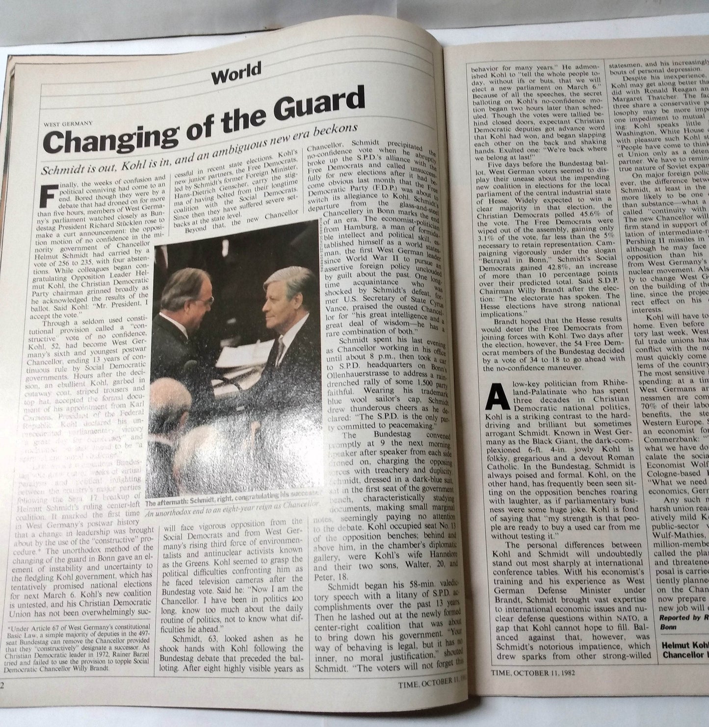 Time Magazine October 11 1982 Jimmy Carter Memoirs Reagan Middle East - TulipStuff