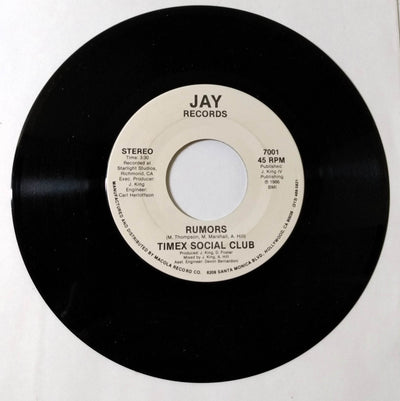 Timex Social Club Rumors R&B 7" Vinyl Jay Records 1986 - TulipStuff