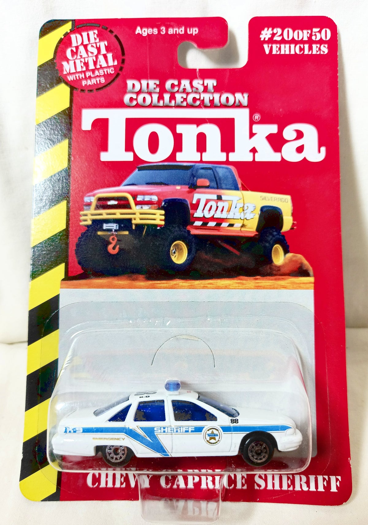Tonka Diecast Collection Chevy Caprice Sheriff K-9 Unit Car 1999 - TulipStuff