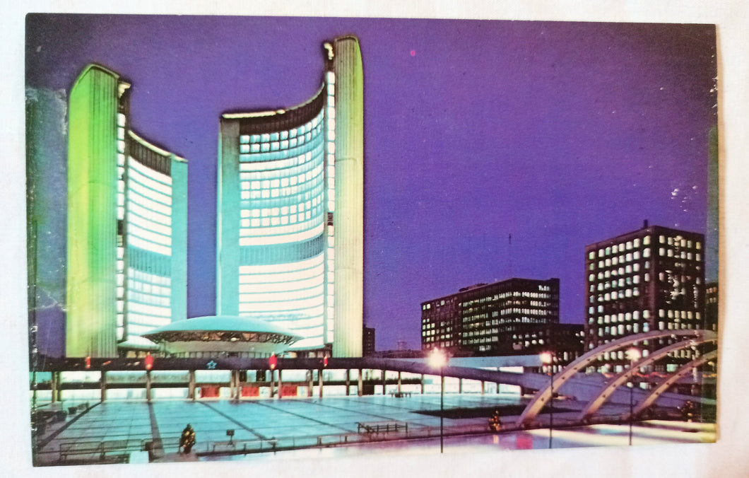 Nathan Phillips Square New City Hall Ice Skating Rink Toronto 1967 - TulipStuff