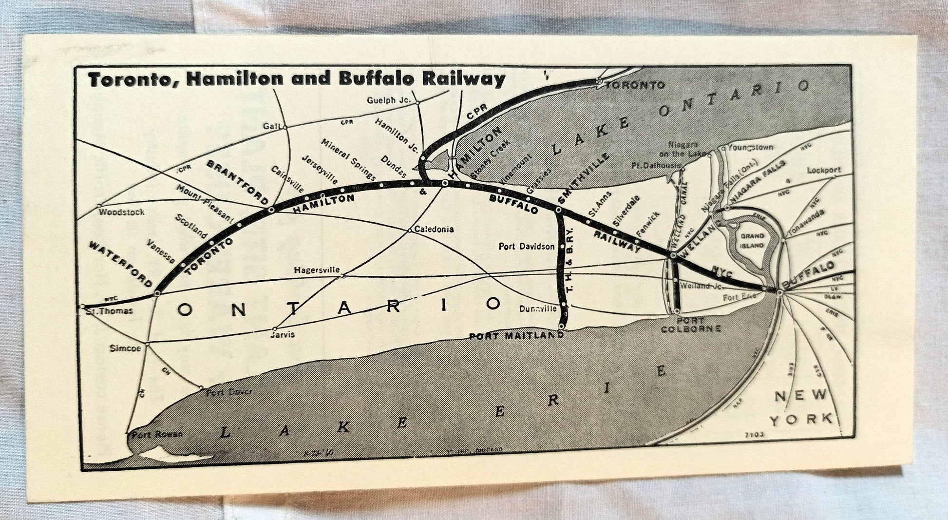 Toronto Hamilton And Buffalo Railway Company Timetables 1973 - TulipStuff