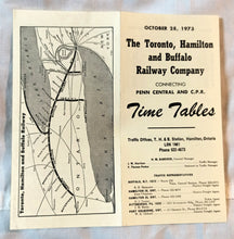 Load image into Gallery viewer, Toronto Hamilton And Buffalo Railway Company Timetables 1973 - TulipStuff
