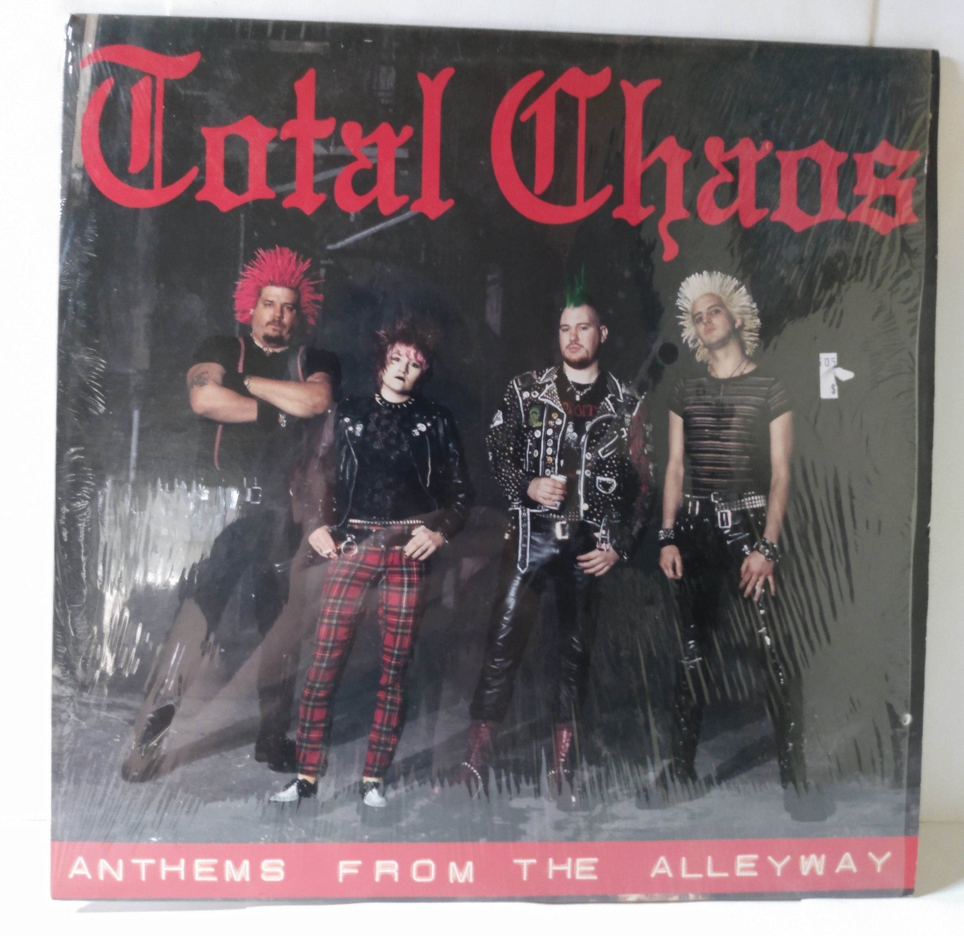 Total Chaos Anthems From The Alleyway Street Punk 12" Vinyl LP 1996 - TulipStuff