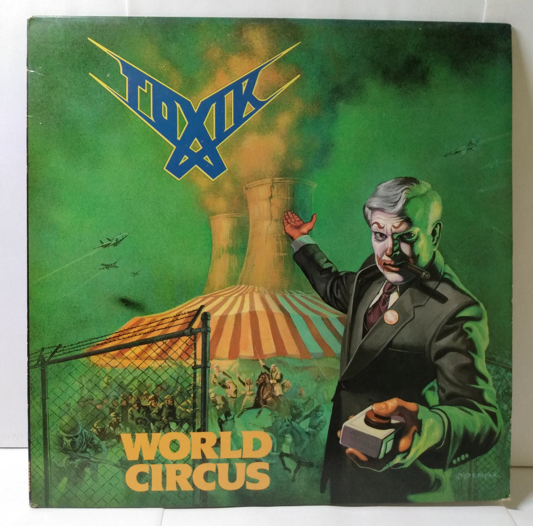 Toxik World Circus Roadracer Thrash Speed Metal 12 inch Vinyl LP 1988 - TulipStuff