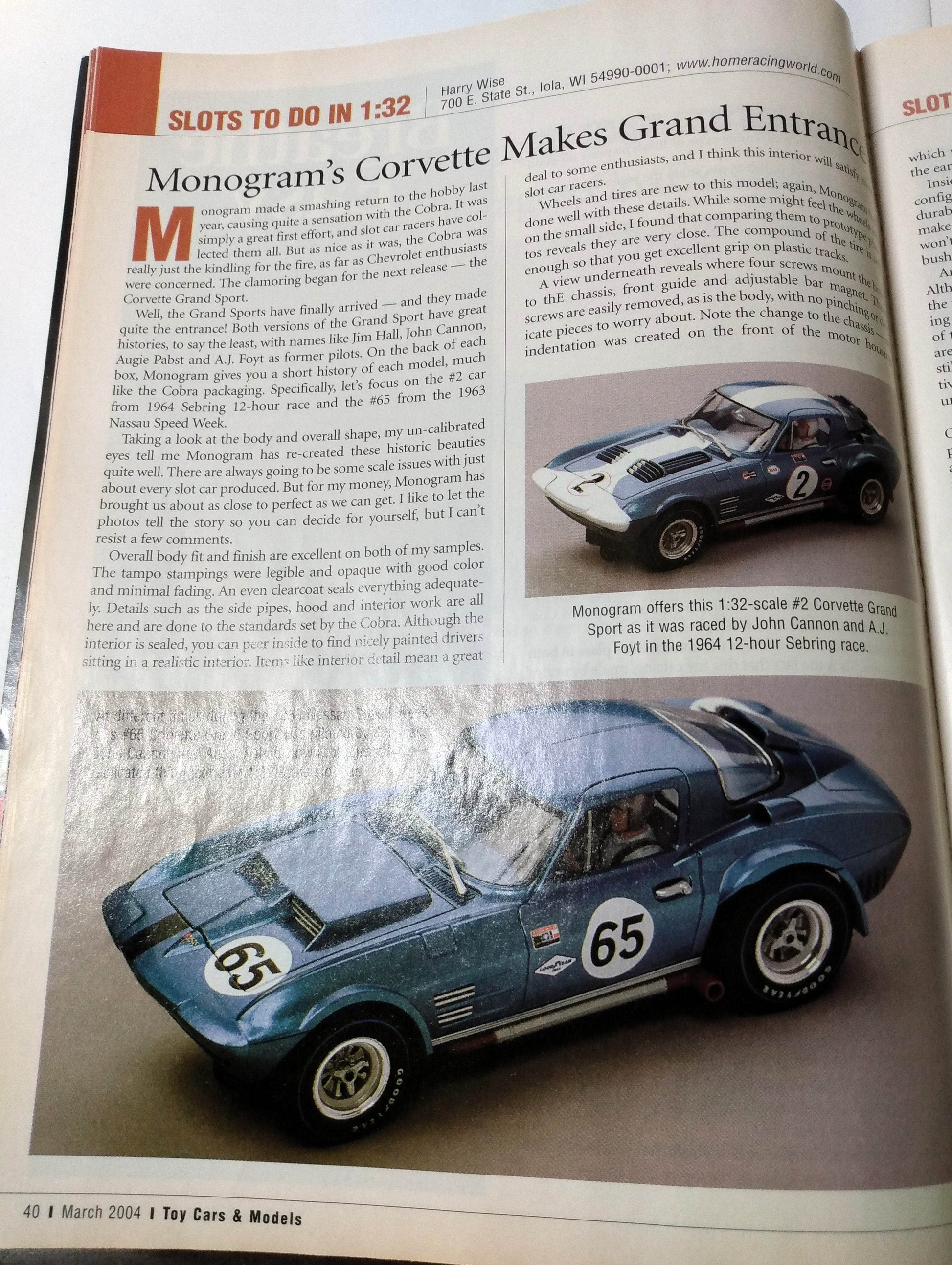 Toy Cars & Models Magazine March 2004 Monogram Hot Wheels Slot Cars - TulipStuff