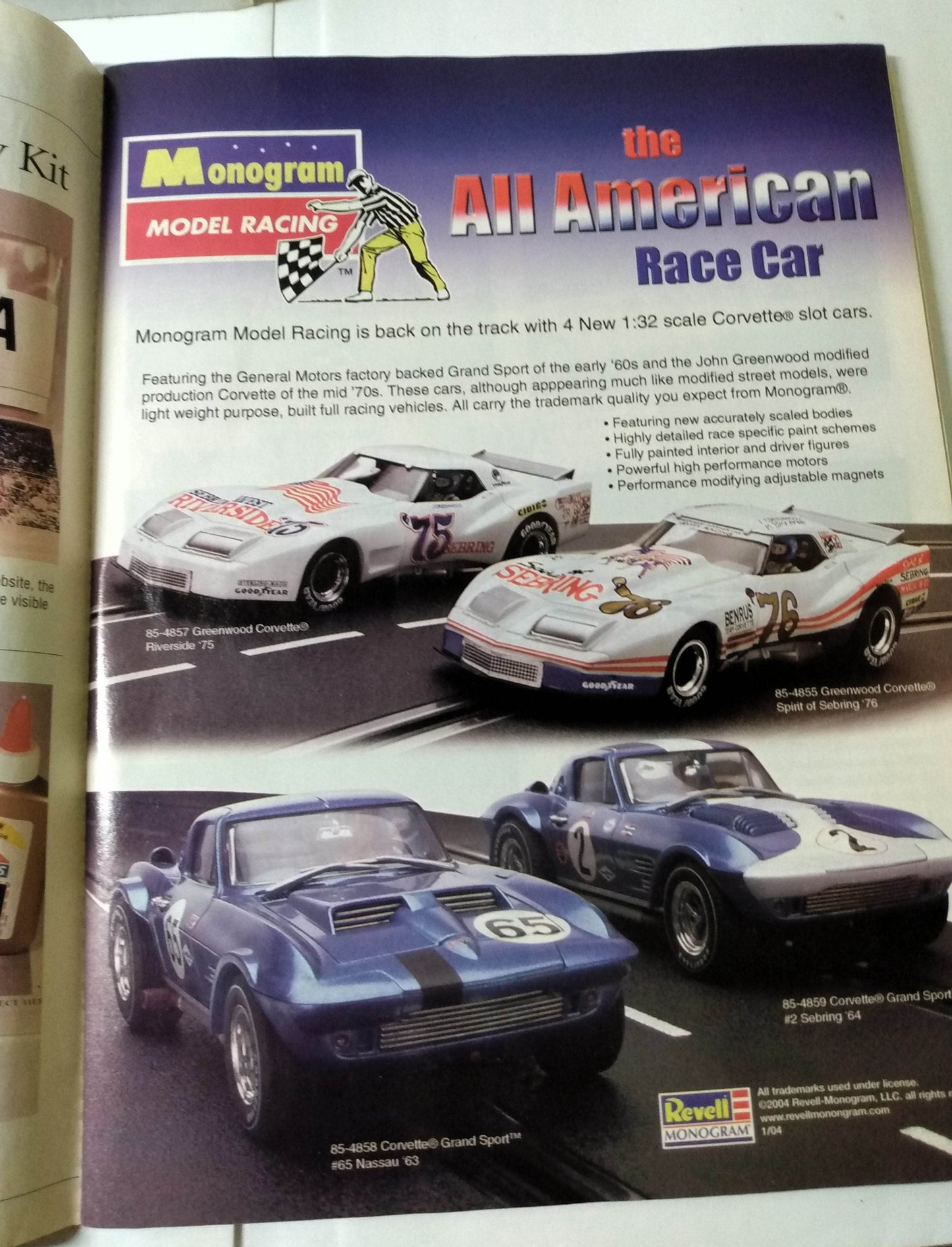 Toy Cars & Models Magazine March 2004 Monogram Hot Wheels Slot Cars - TulipStuff