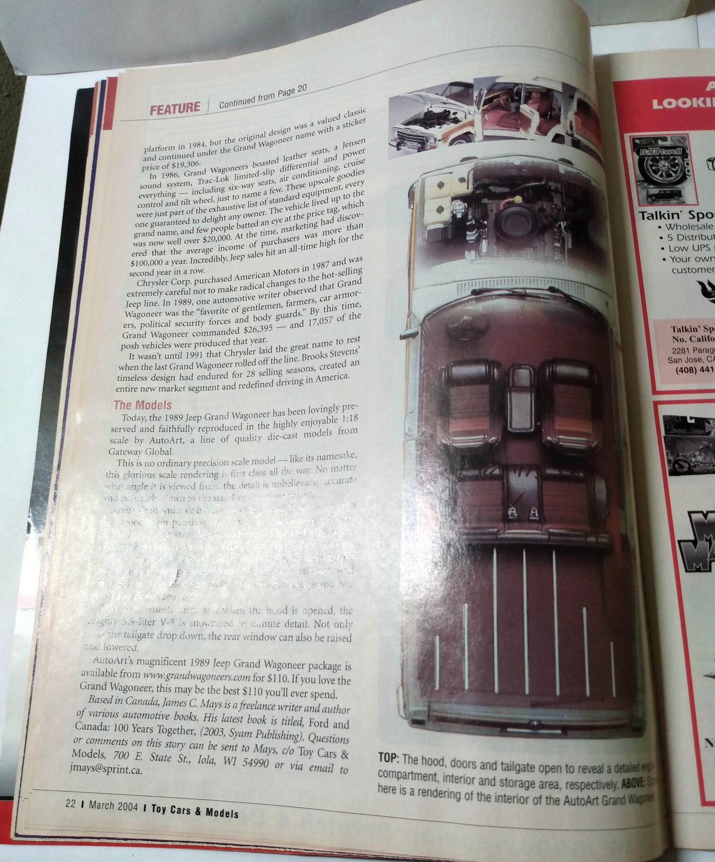 Toy Cars & Models Magazine March 2004 Monogram Hot Wheels Slot Cars - TulipStuff