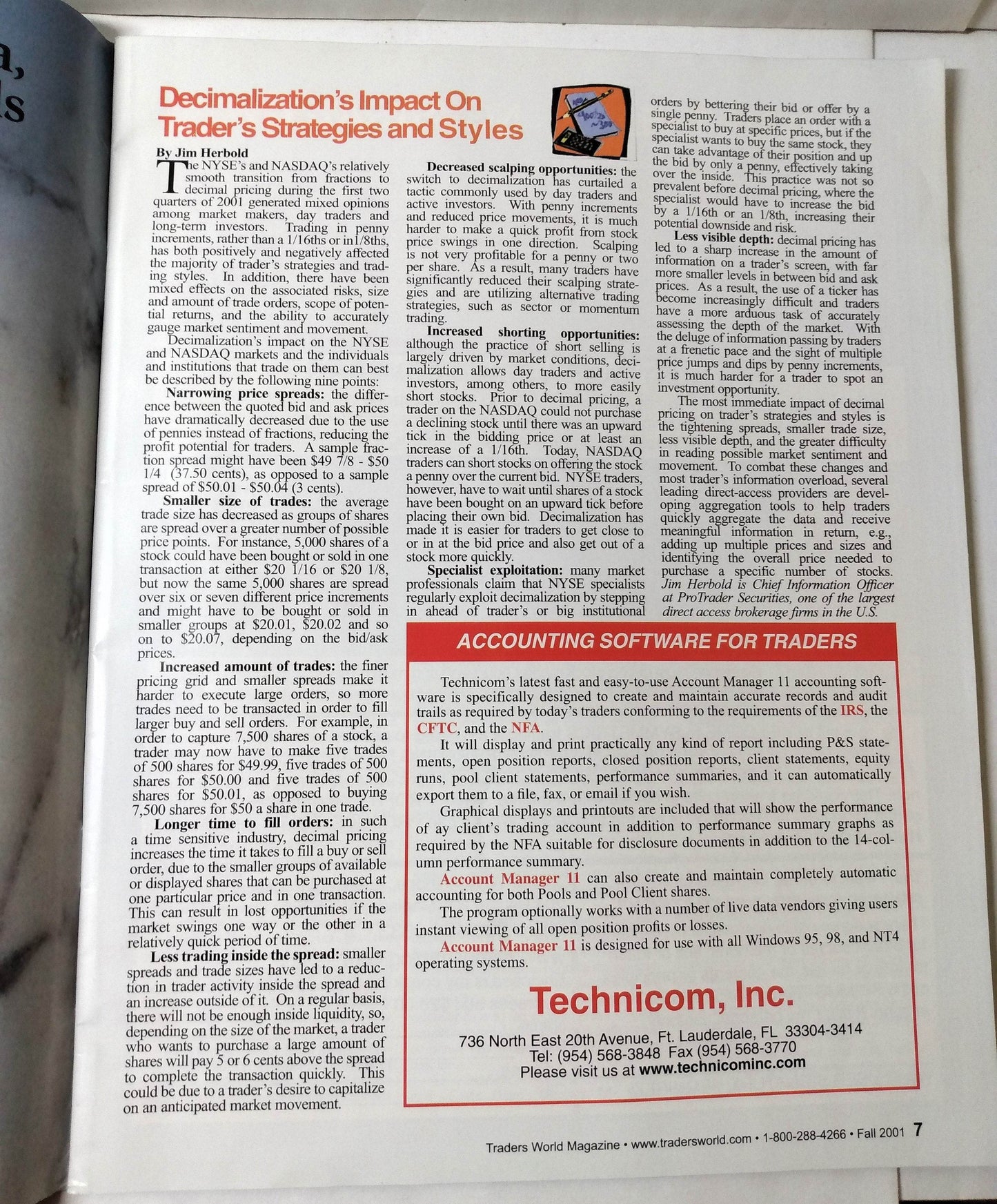 Traders World Magazine Issue #31 Fall 2001 Technical Analysis Gann Trading - TulipStuff