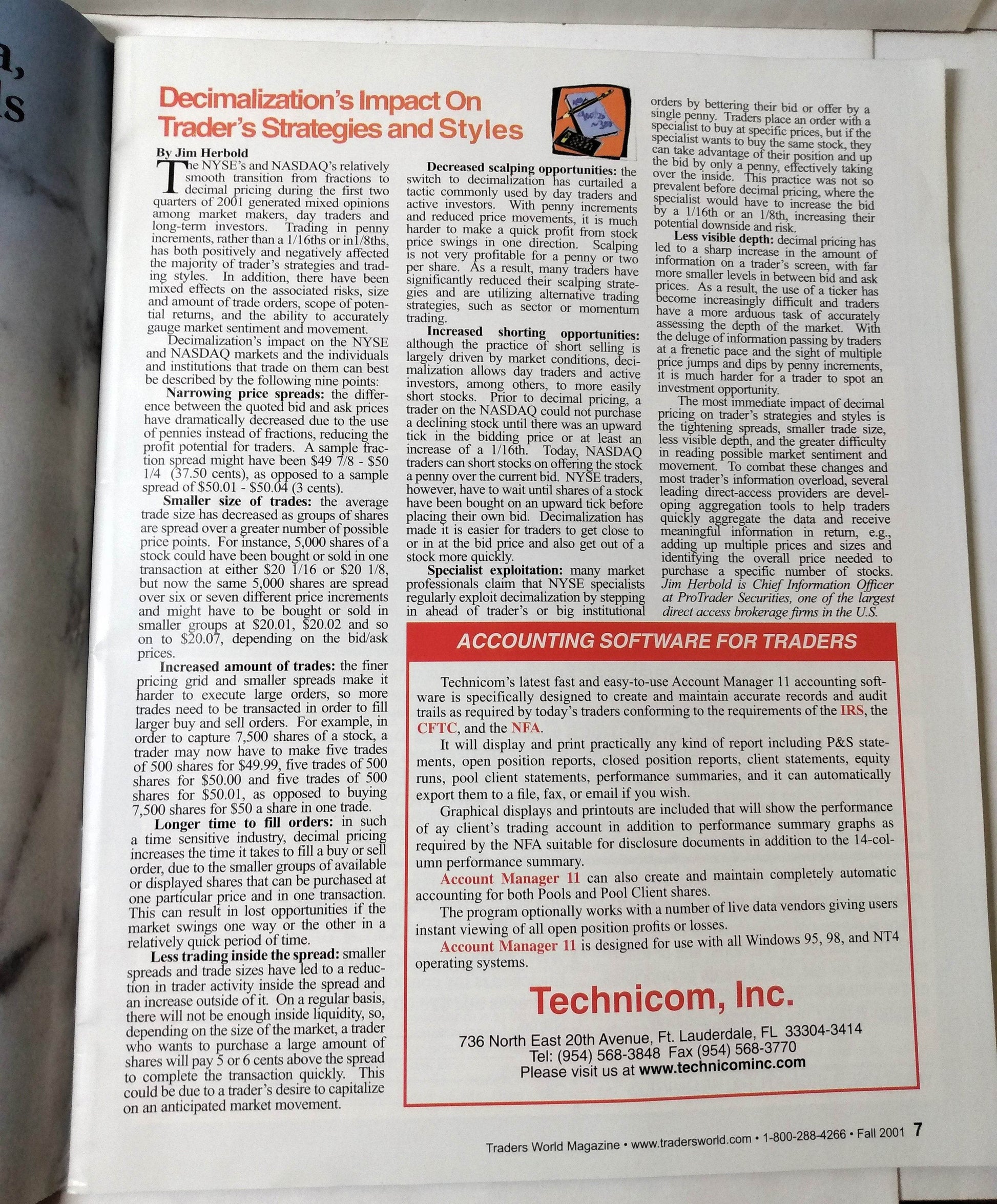 Traders World Magazine Issue #31 Fall 2001 Technical Analysis Gann Trading - TulipStuff