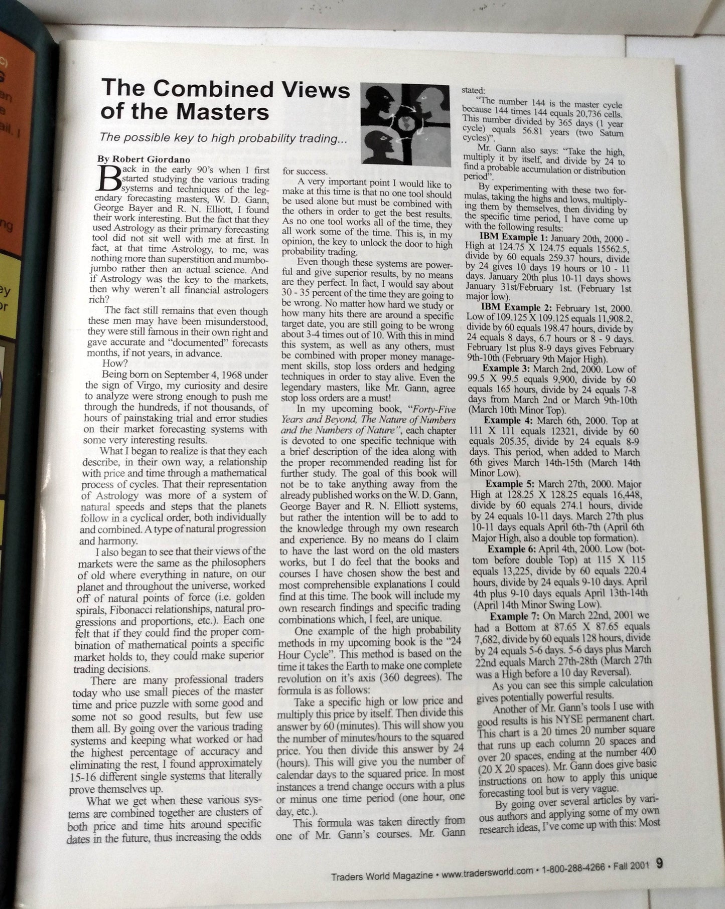 Traders World Magazine Issue #31 Fall 2001 Technical Analysis Gann Trading - TulipStuff