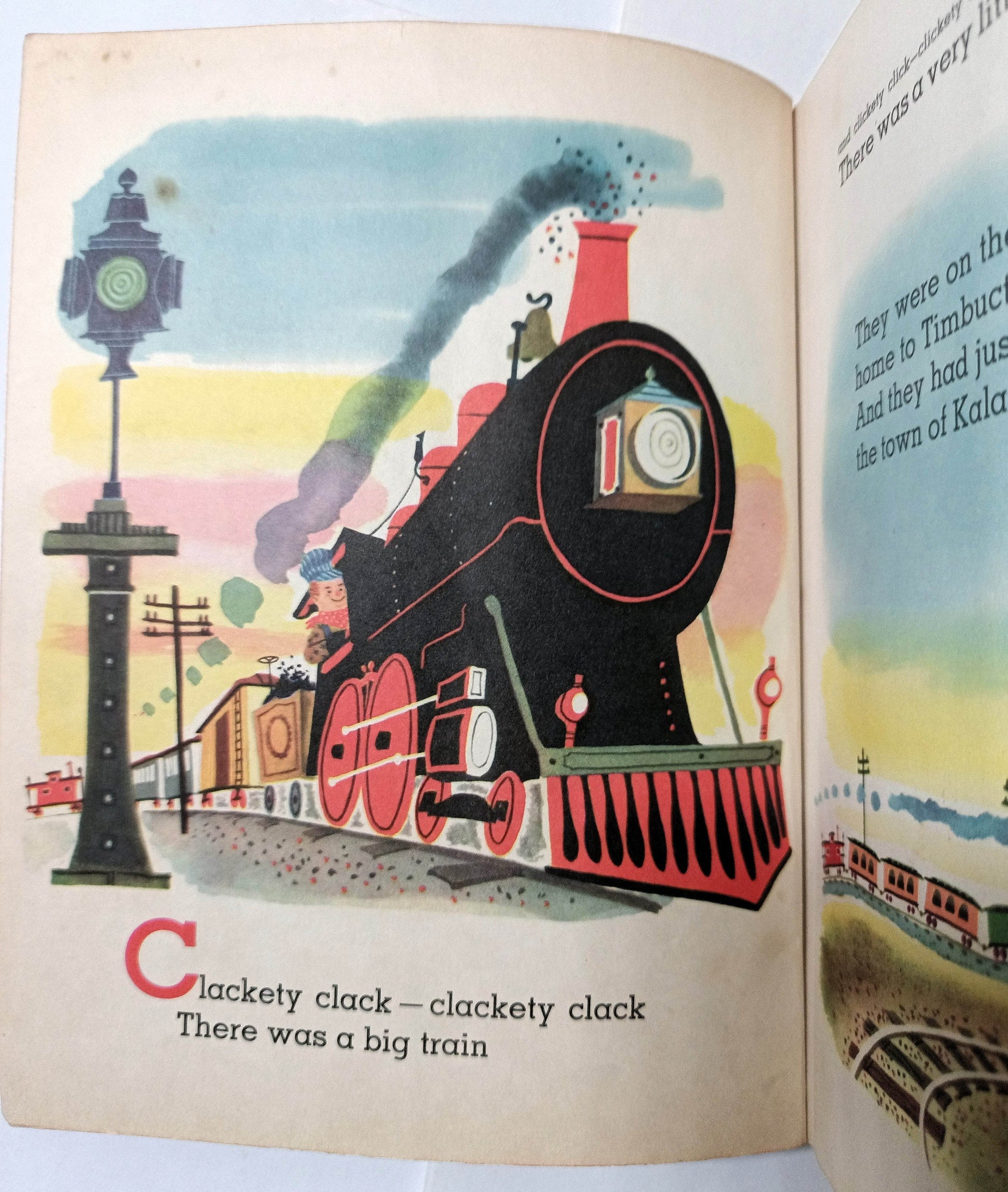 The Train To Timbuctoo Margaret Wise Brown Little Golden Book 1951 - TulipStuff
