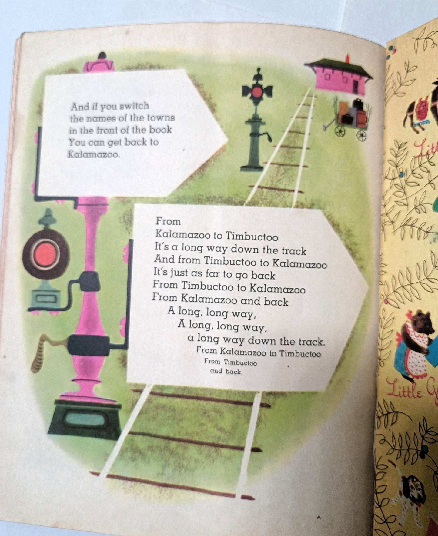 The Train To Timbuctoo Margaret Wise Brown Little Golden Book 1951 - TulipStuff