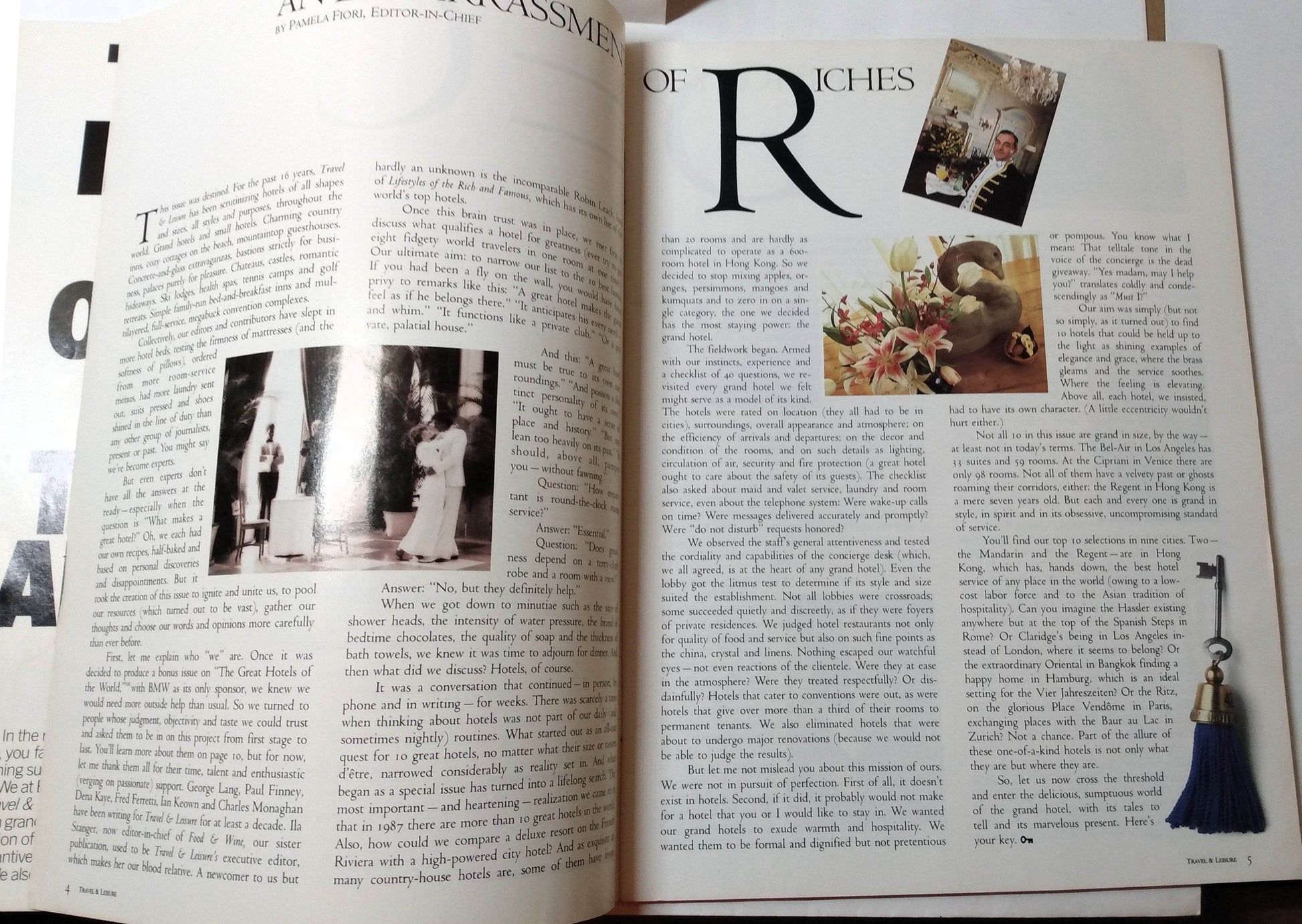 Travel and Leisure Great Hotels Of The World Bonus Issue April 1987 - TulipStuff