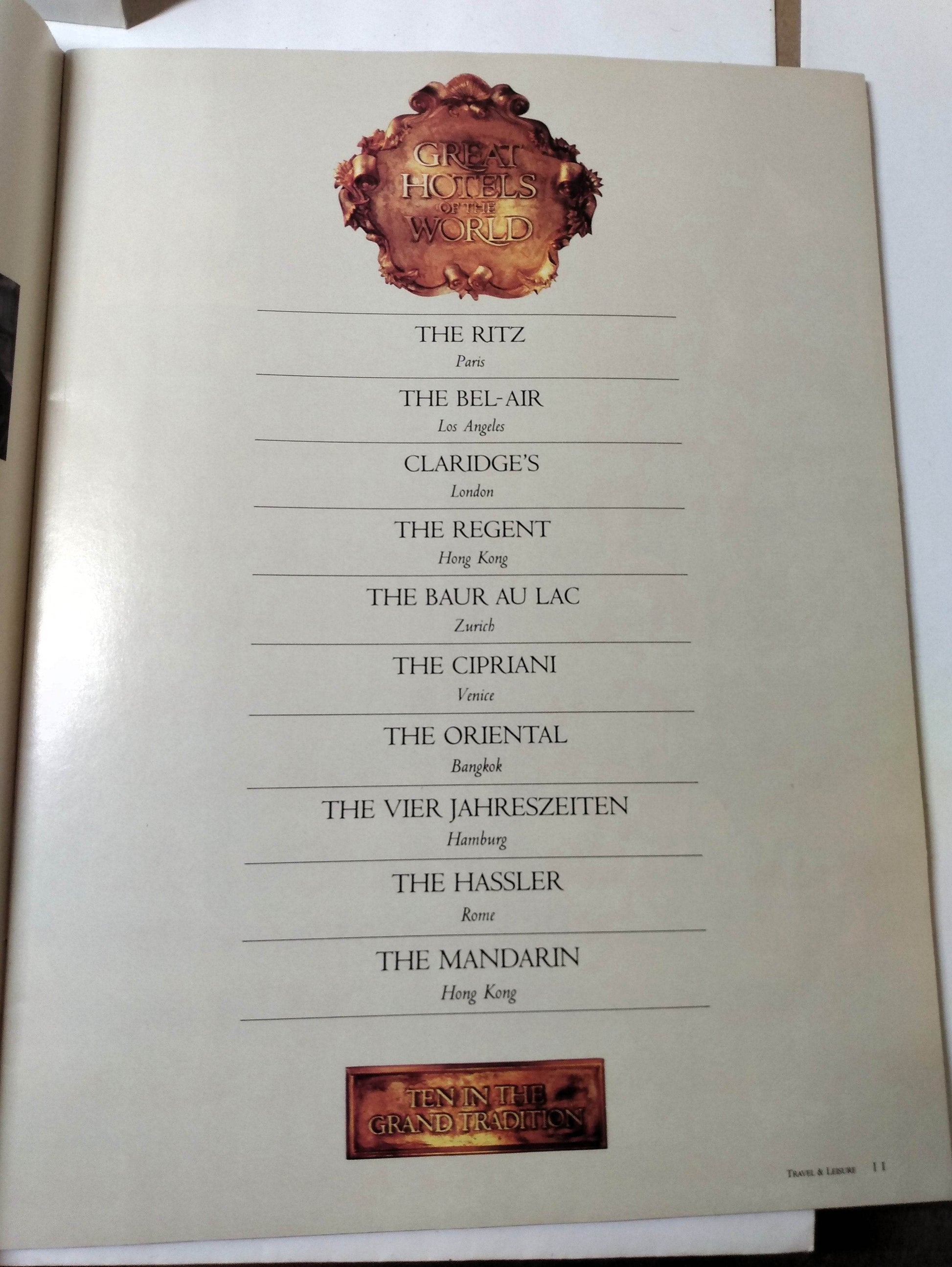 Travel and Leisure Great Hotels Of The World Bonus Issue April 1987 - TulipStuff