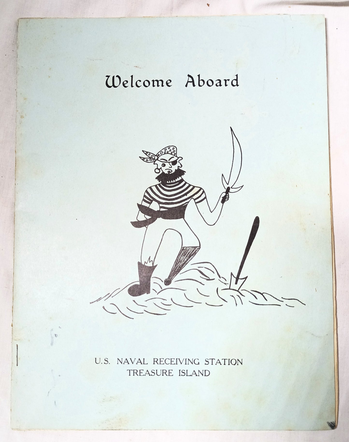 US Naval Receiving Station Treasure Island Welcome Brochure WWII 1943 - TulipStuff