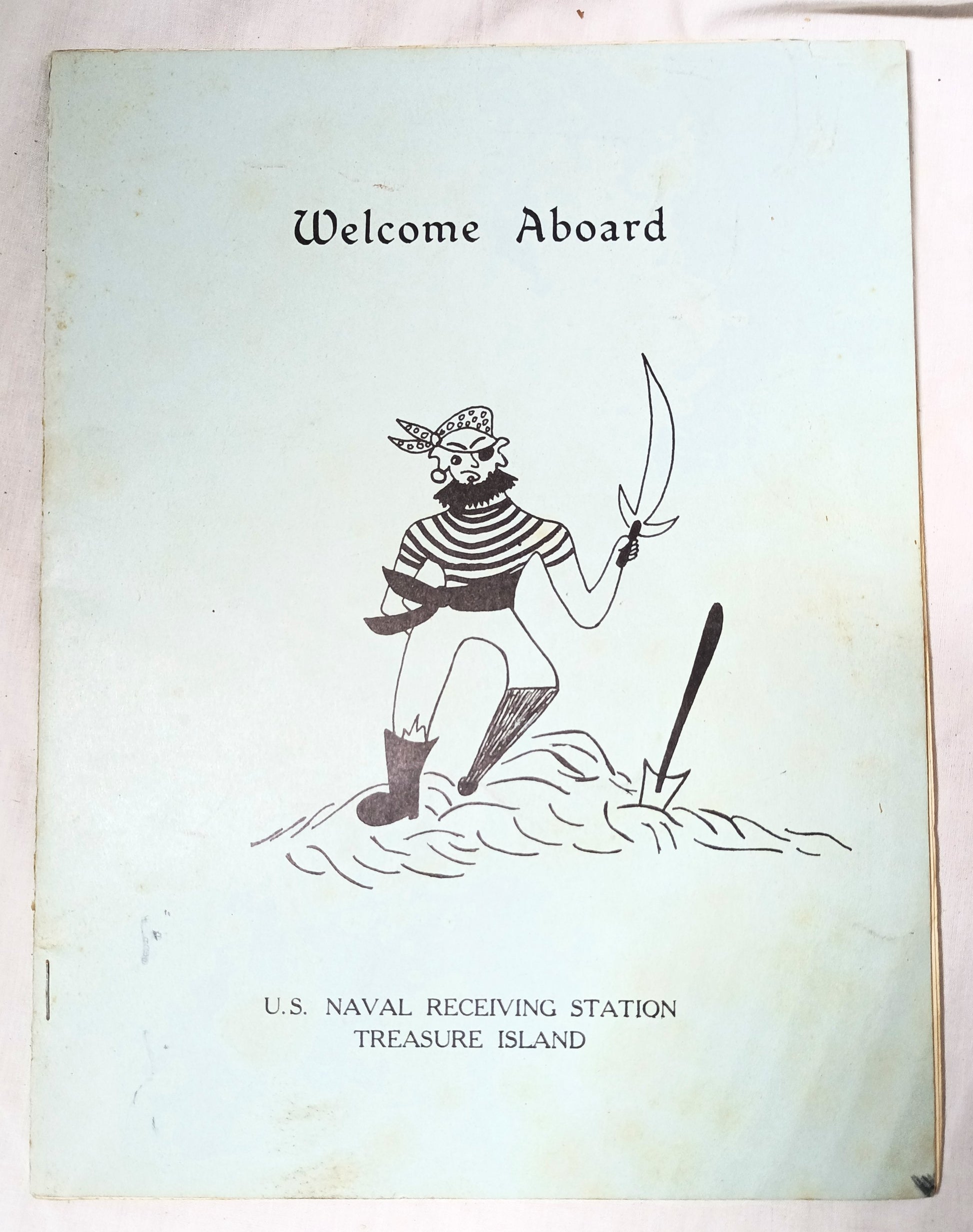 US Naval Receiving Station Treasure Island Welcome Brochure WWII 1943 - TulipStuff