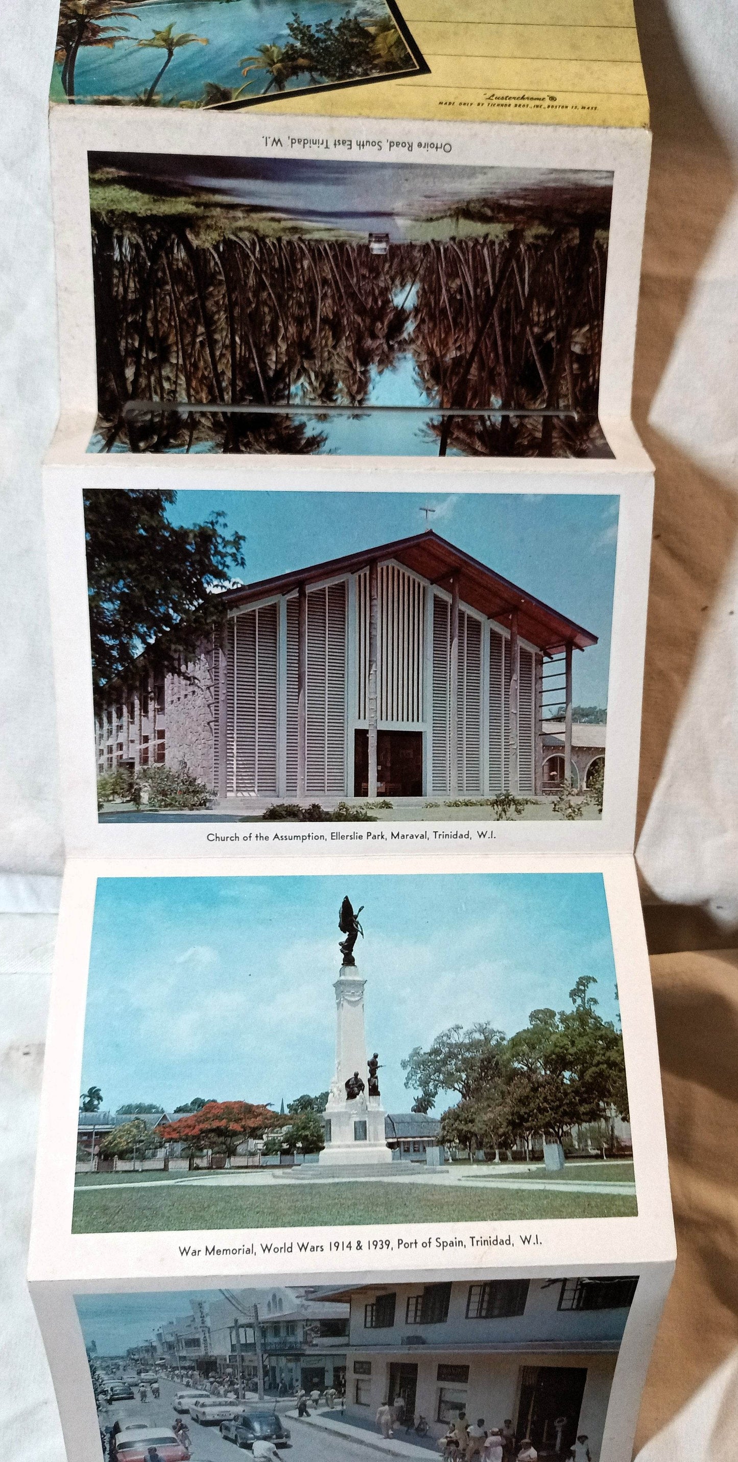 Trinidad Land Of The Humming Bird Late 1950s Postcard Booklet 13 views - TulipStuff