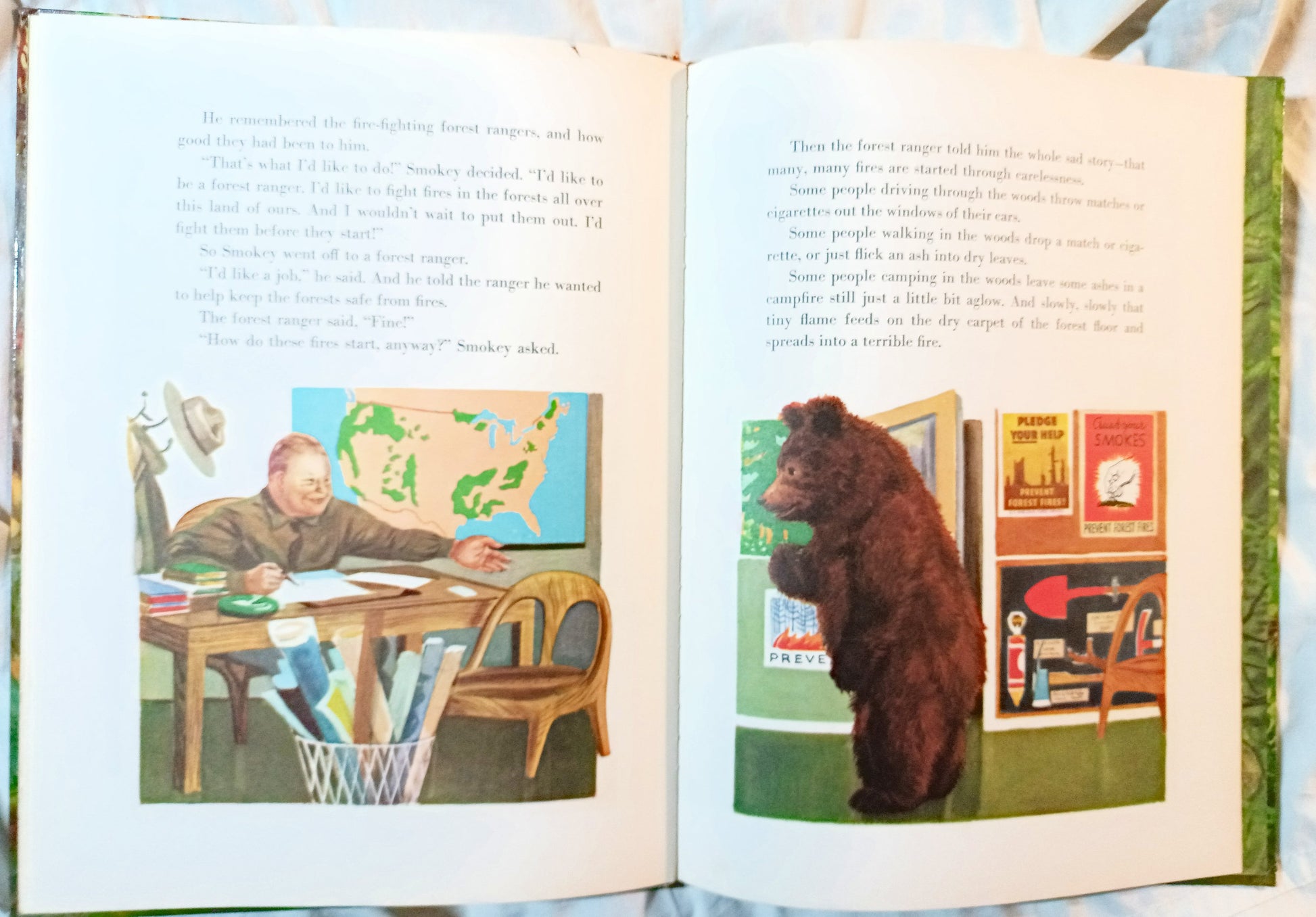 The True Story Of Smokey The Bear Big Golden Book 1966 - Tuliptuff