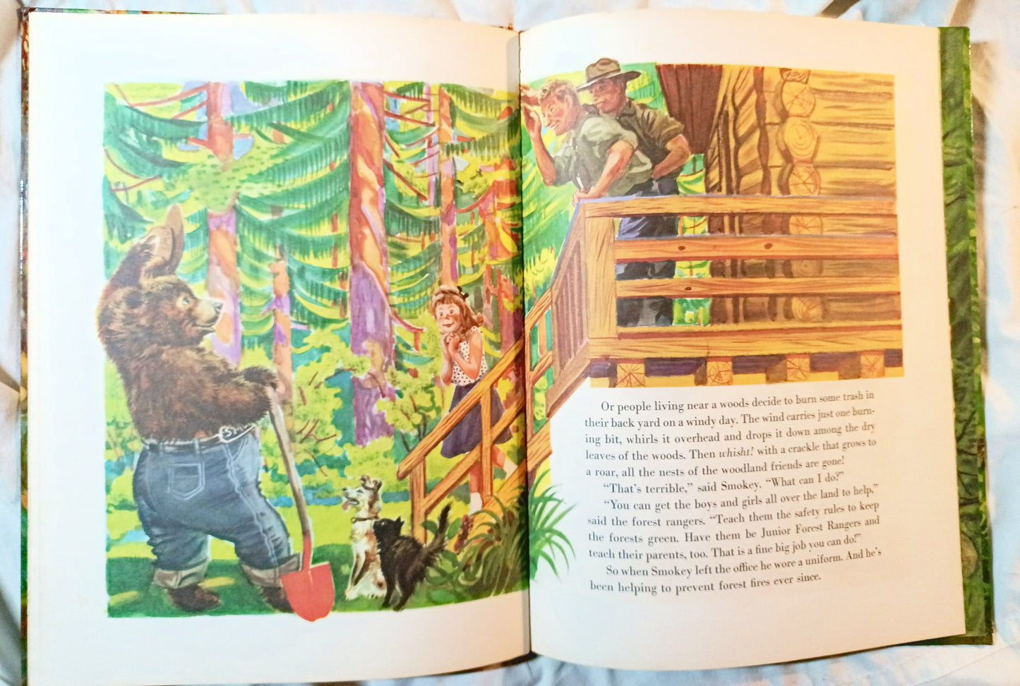 The True Story Of Smokey The Bear Big Golden Book 1966 - Tuliptuff