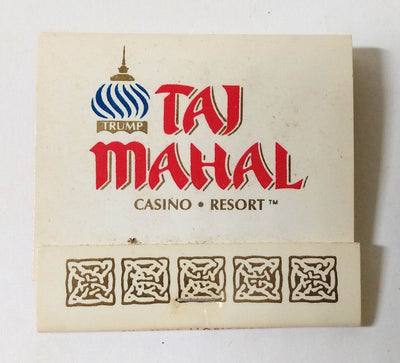 Trump Taj Mahal Casino Resort Atlantic City Vintage Matchbook 1990's - TulipStuff