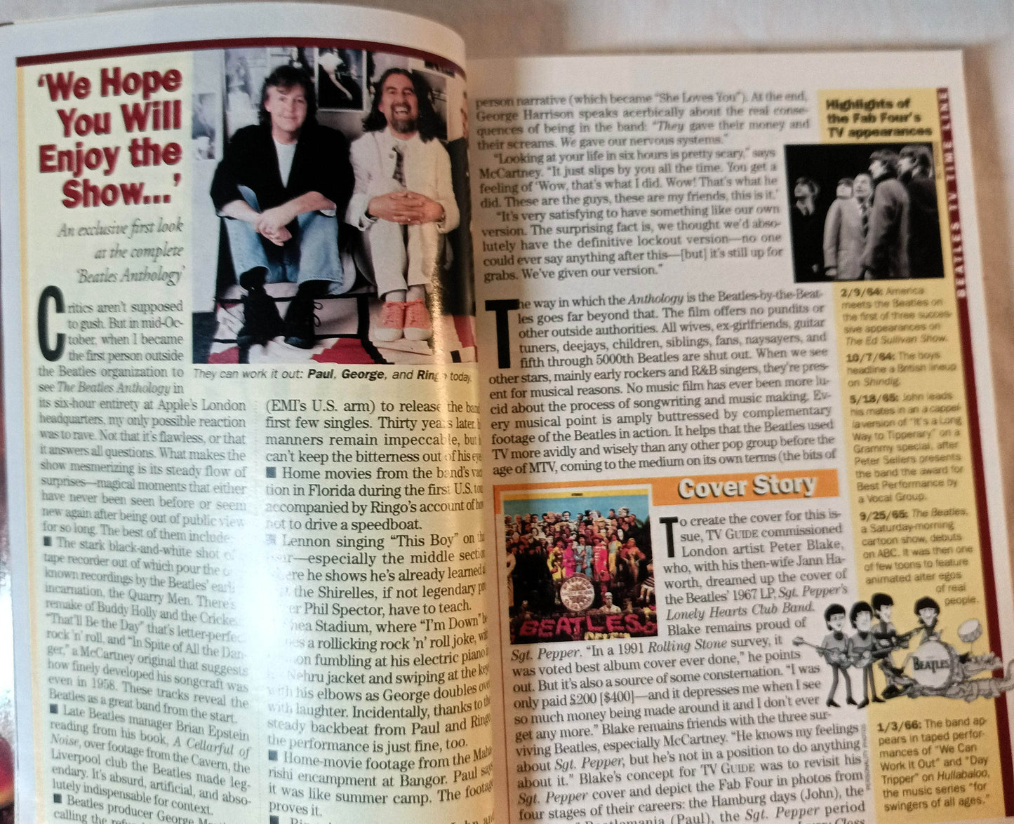 TV Guide Beatles '95 Special Collector's Edition Nov 18-24 1995 - TulipStuff