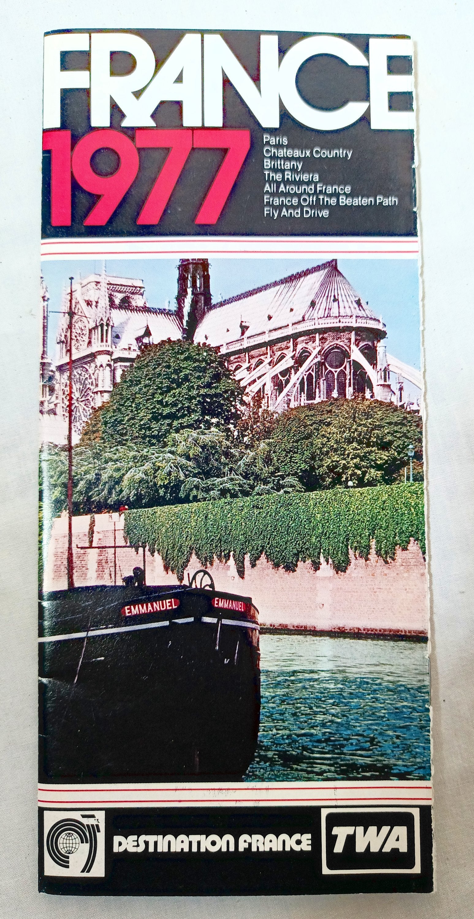TWA Trans World Airlines Destination France Tour Brochure 1977 - TulipStuff