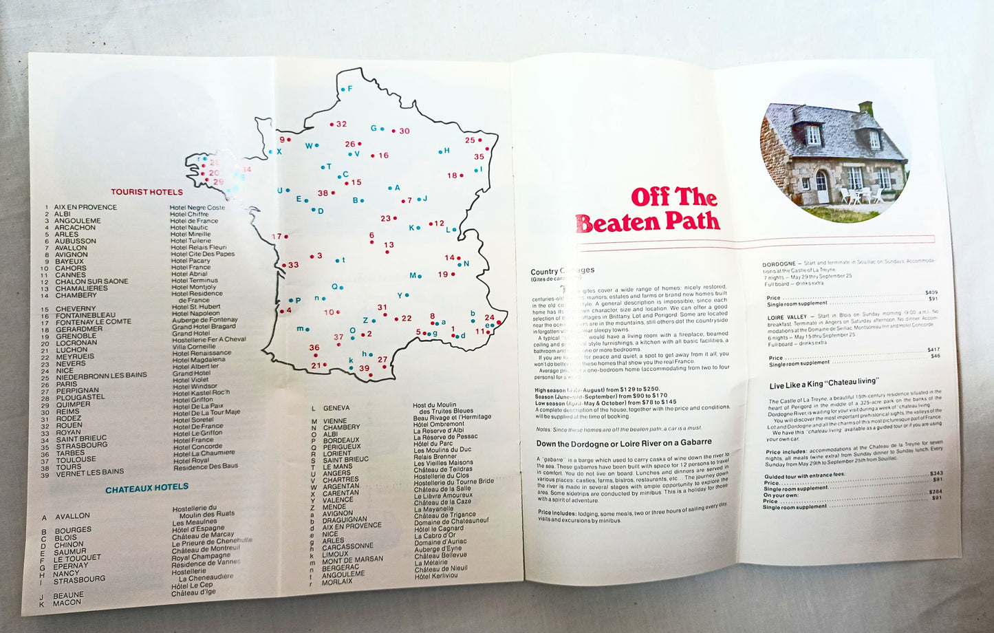 TWA Trans World Airlines Destination France Tour Brochure 1977 - TulipStuff