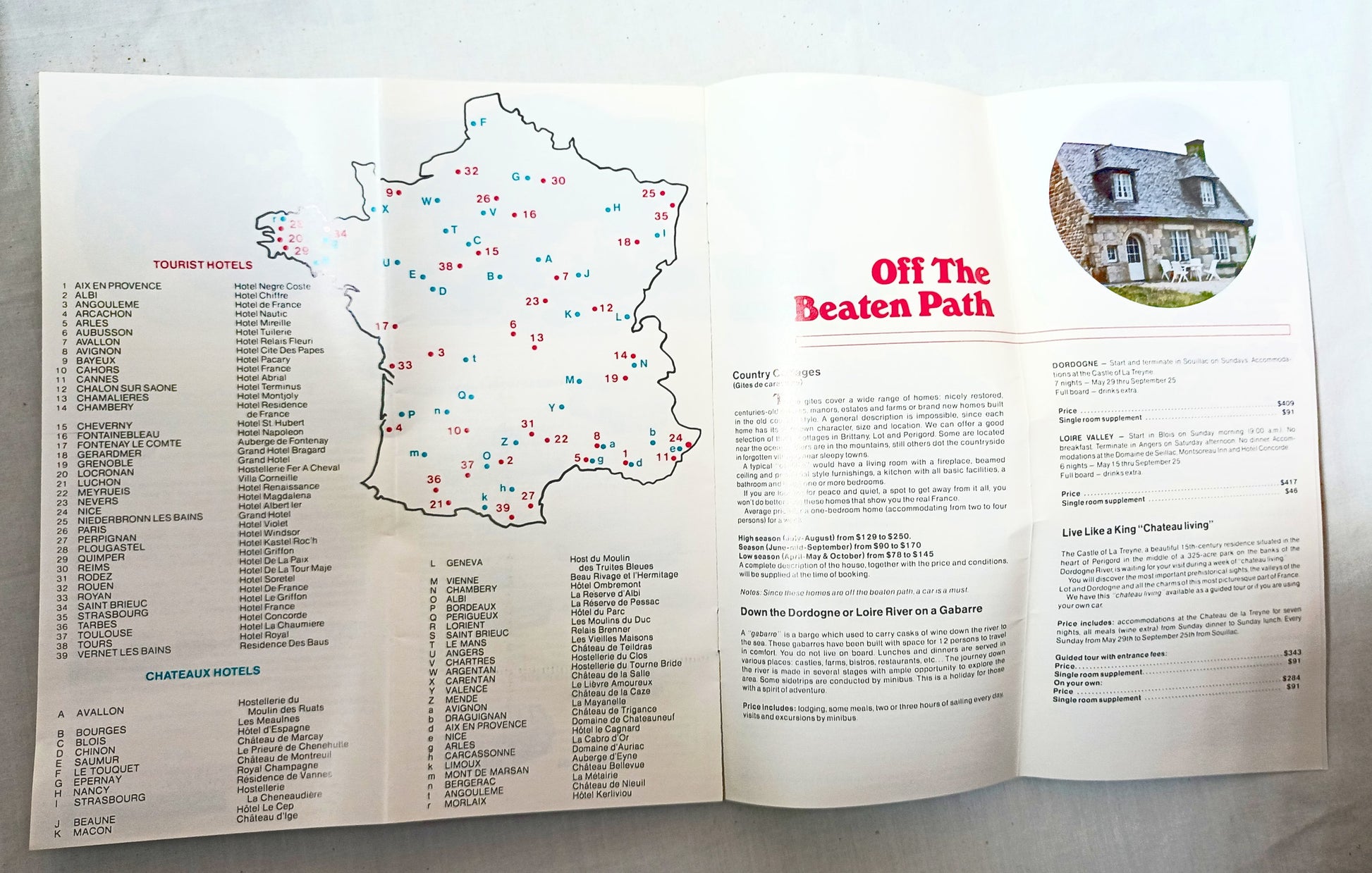 TWA Trans World Airlines Destination France Tour Brochure 1977 - TulipStuff