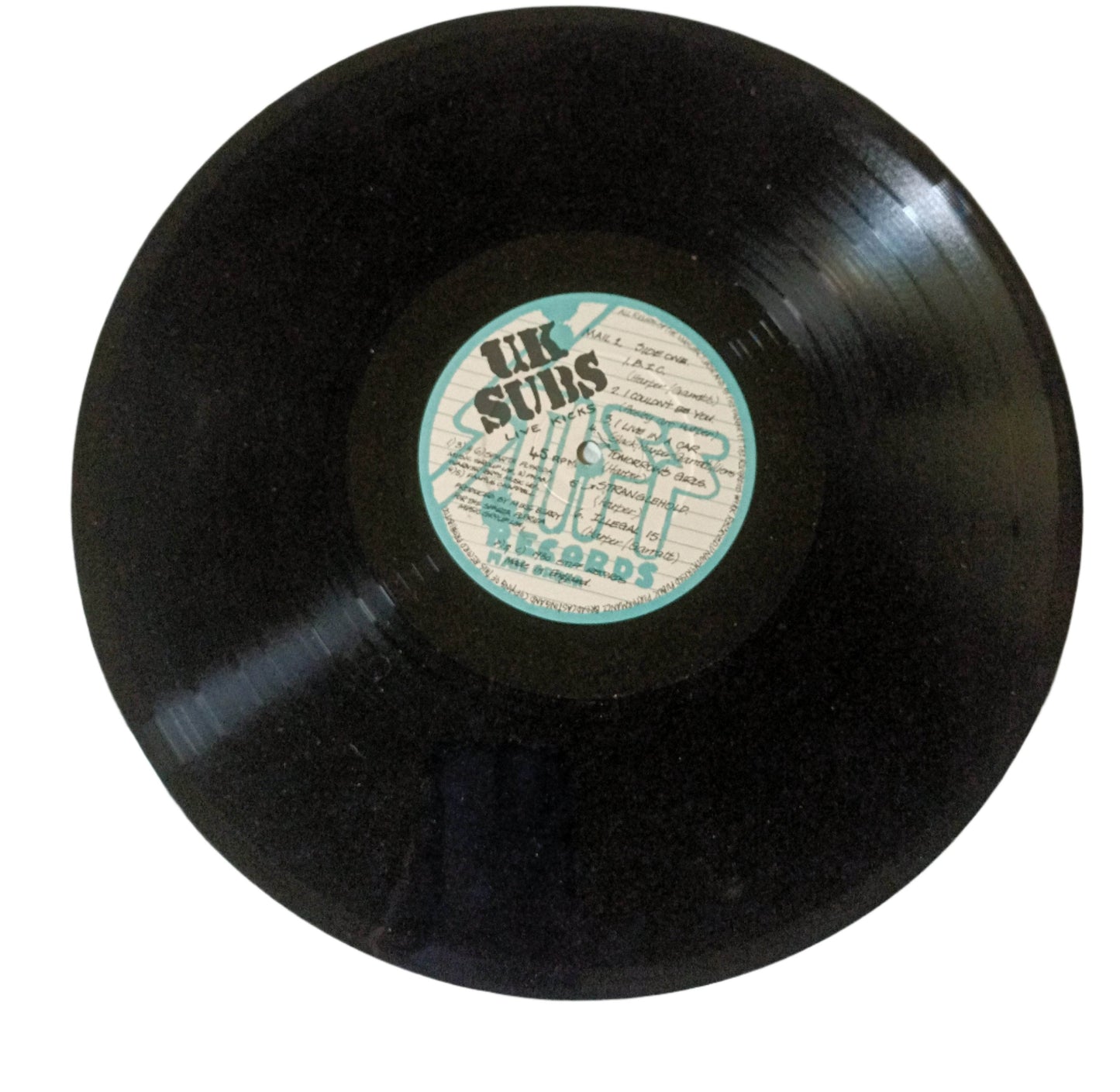 U.K. Subs Live Kicks 45RPM Album 12" Vinyl Stiff Records UK 1980 - TulipStuff