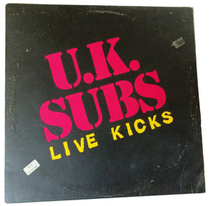 U.K. Subs Live Kicks 45RPM Album 12" Vinyl Stiff Records UK 1980 - TulipStuff