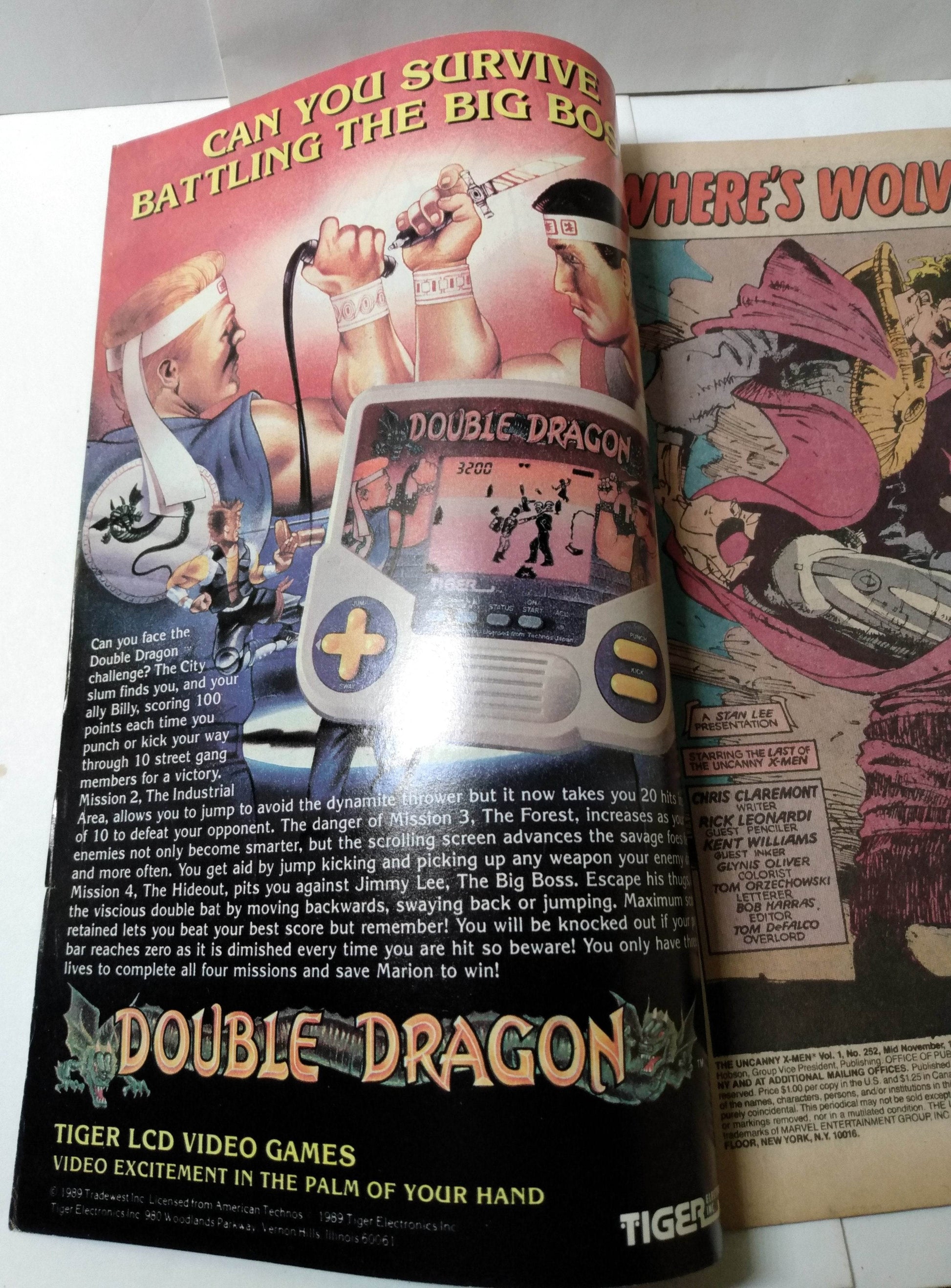 Uncanny X-Men Issue #252 Comic Book November 1989 Marvel Comics Reavers - TulipStuff