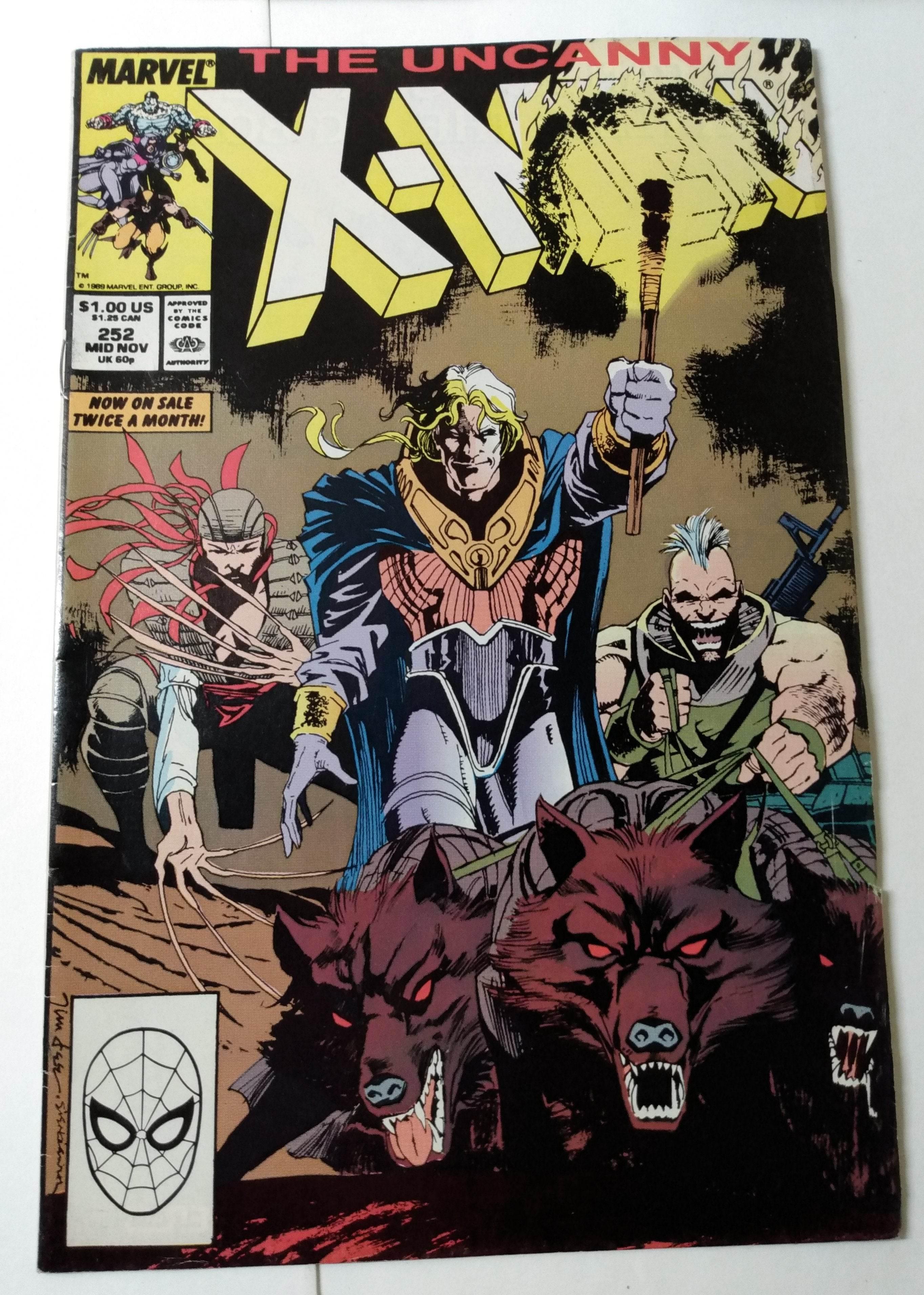 Com 252 Book Uncanny X-Men Issue #252 Comic Book November 1989 Marvel Comics Reaver ...